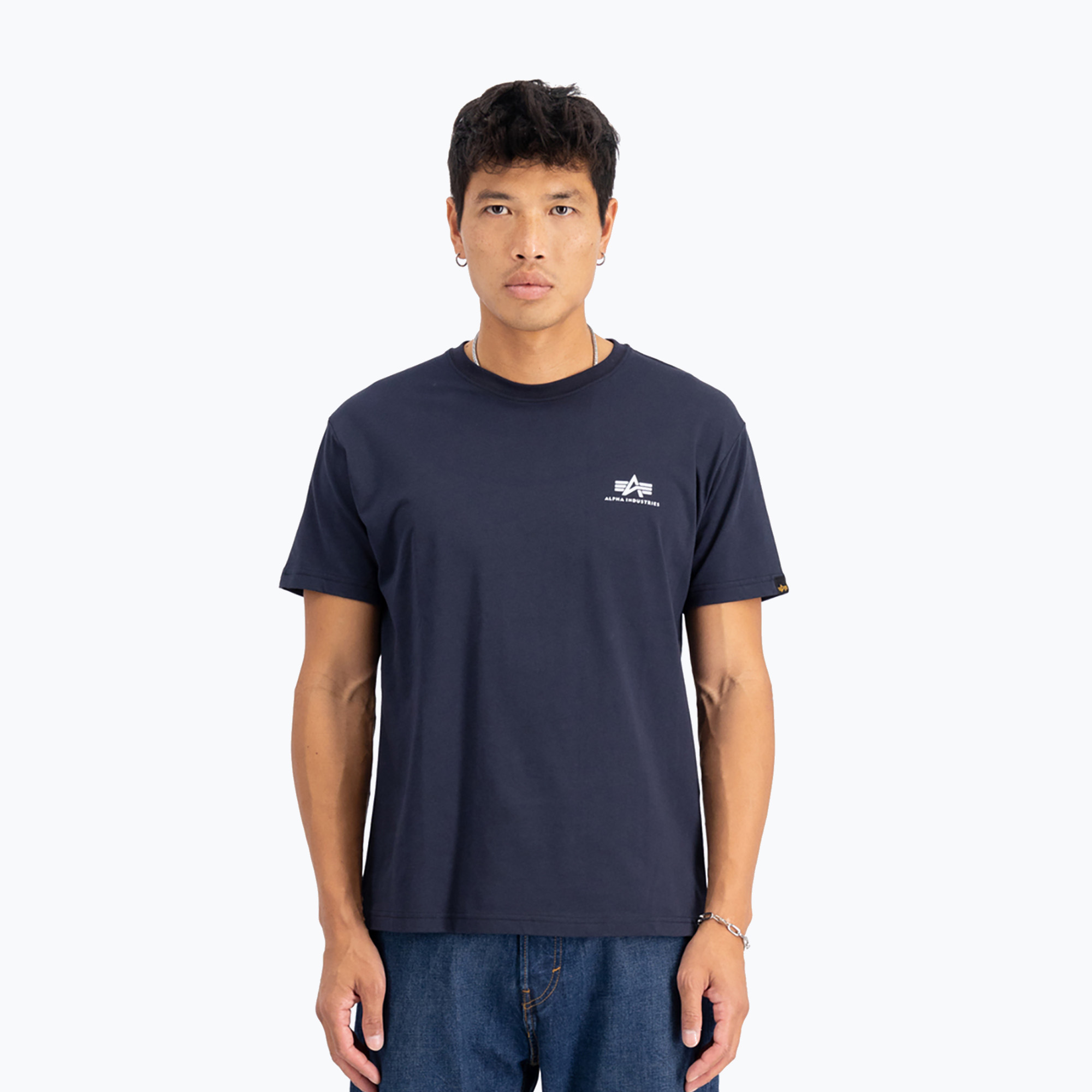 Pánske tričko Alpha Industries Basic Small Logo rep.blue (Basic Small Logo 188505)