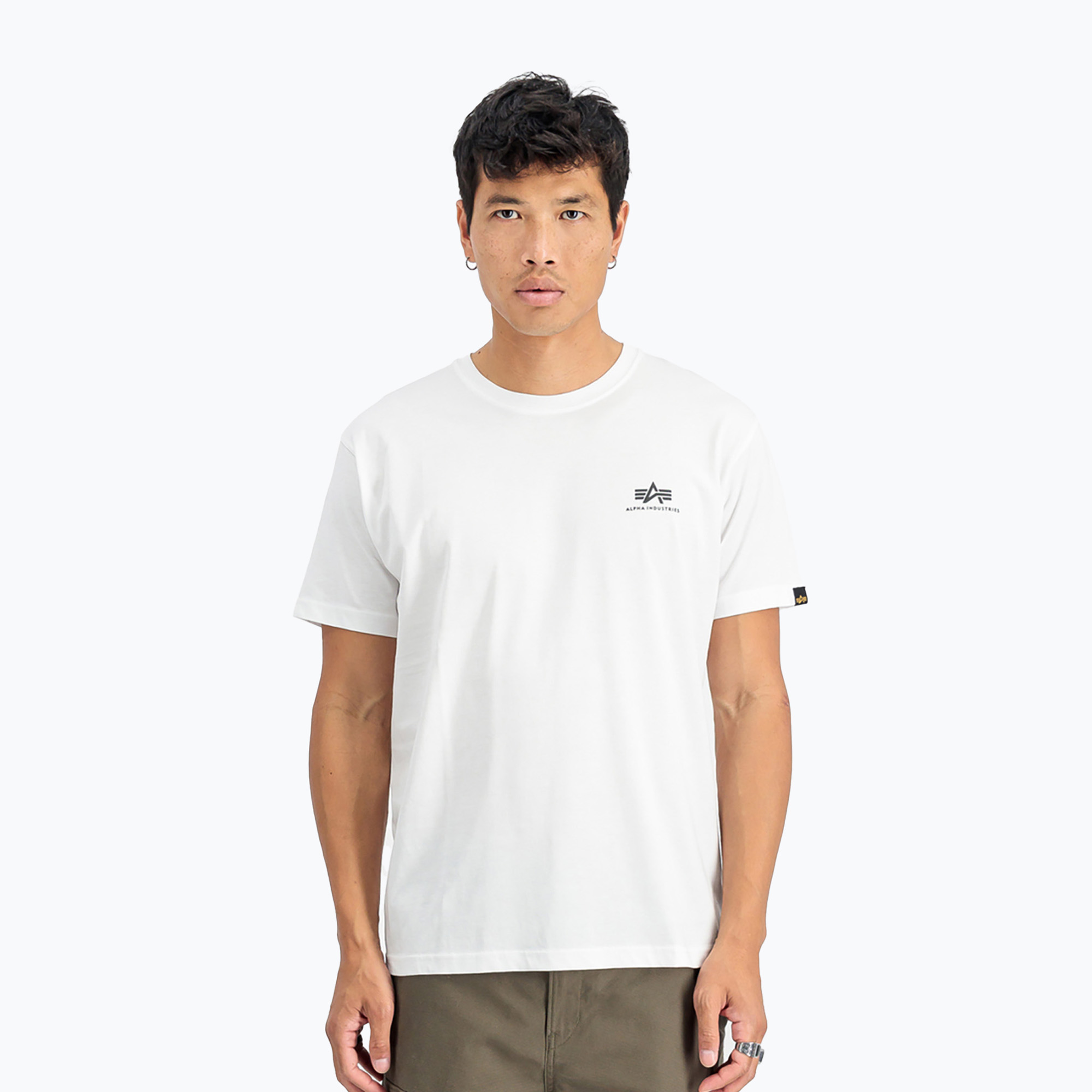 Pánske tričko Alpha Industries Basic Small Logo T-shirt white (Basic Small Logo 188505)