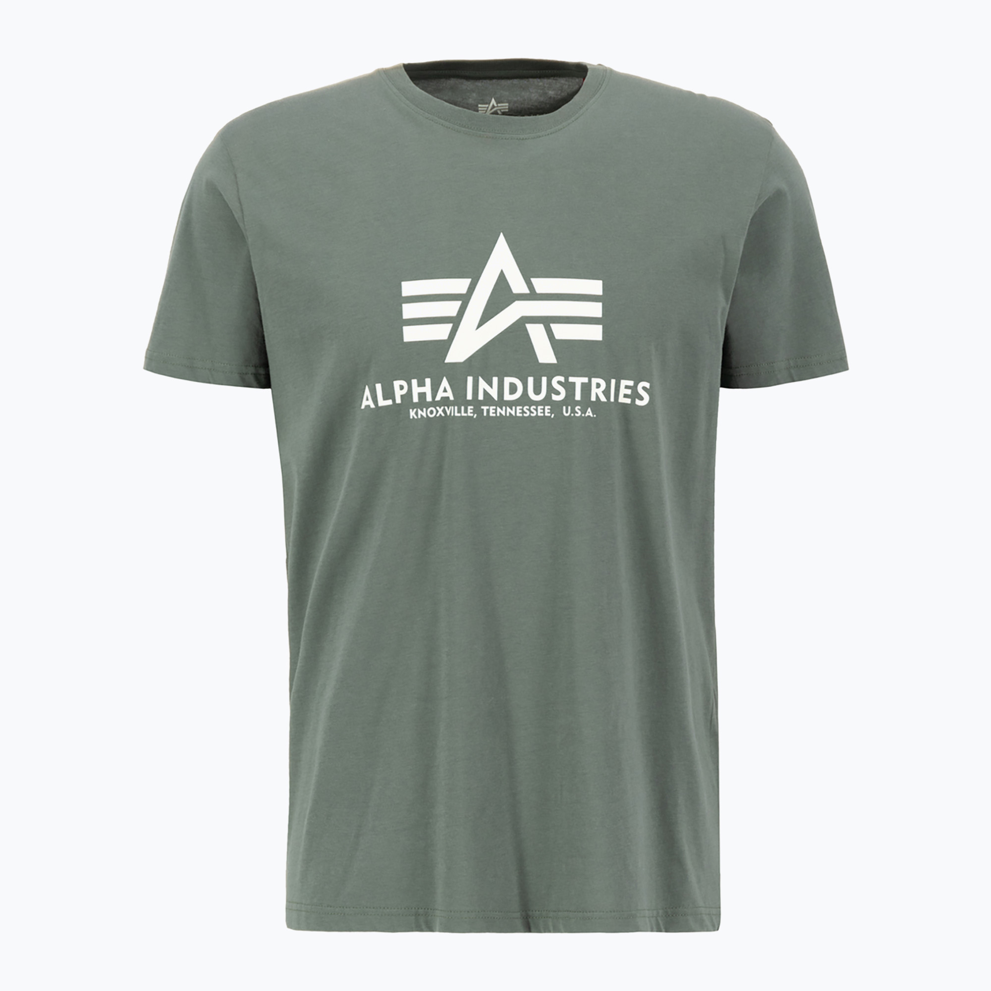 Alpha Industries pánske tričko Basic vintage green (Basic 100501)
