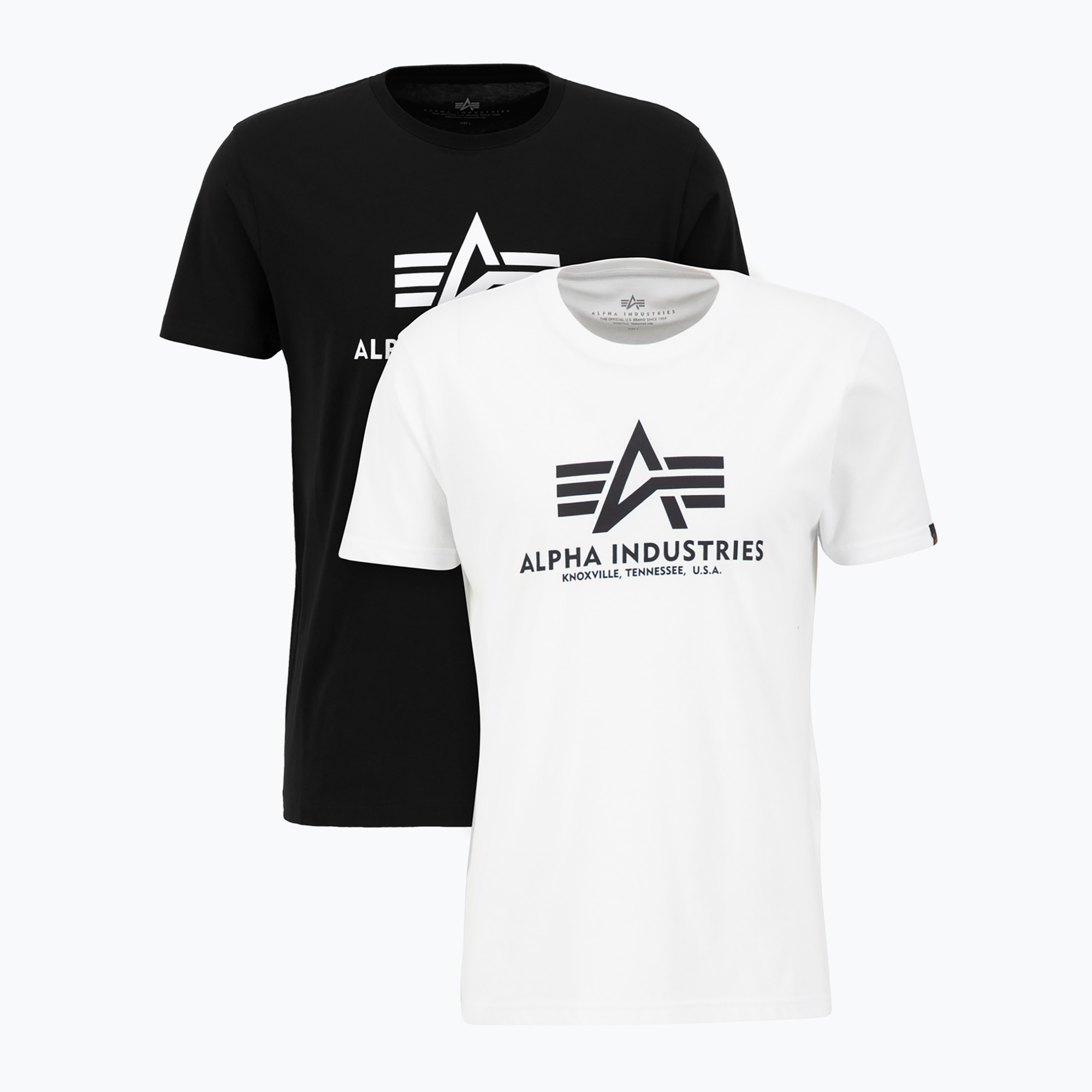 Alpha Industries pánske tričko Basic 2 ks čierna/biela (Basic T 106524)
