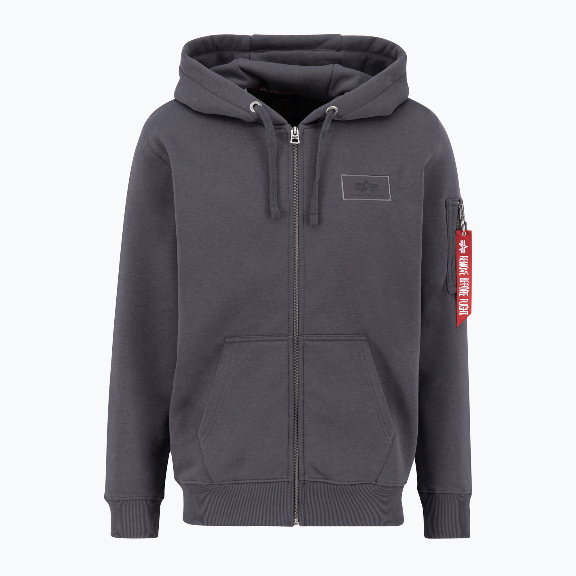 Alpha Industries pánska mikina Back Print Zip vintage šedá (Back Print Zip 128342684)