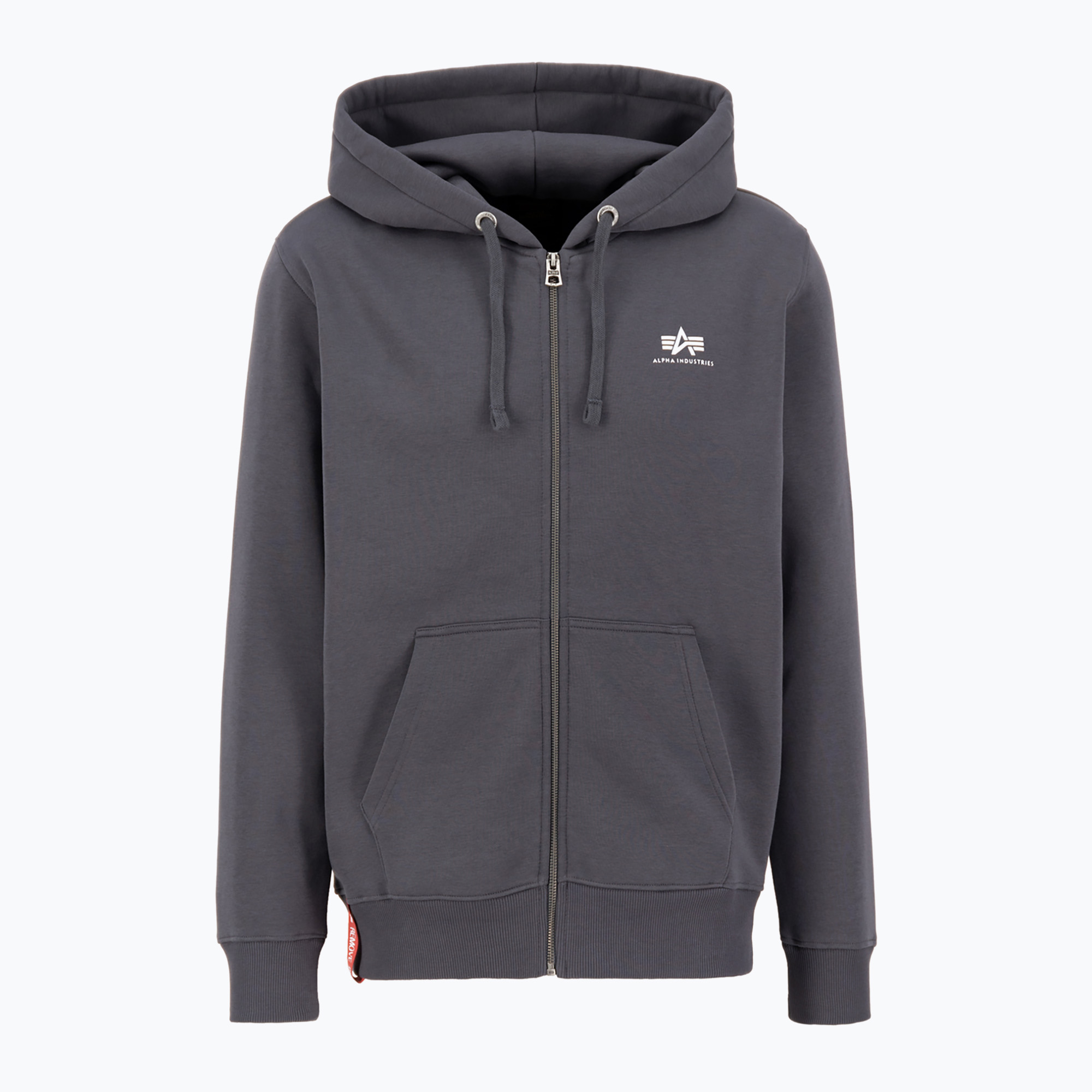 Alpha Industries pánska mikina Basic Zip SL vintage šedá (Basic Zip SL 118342684)
