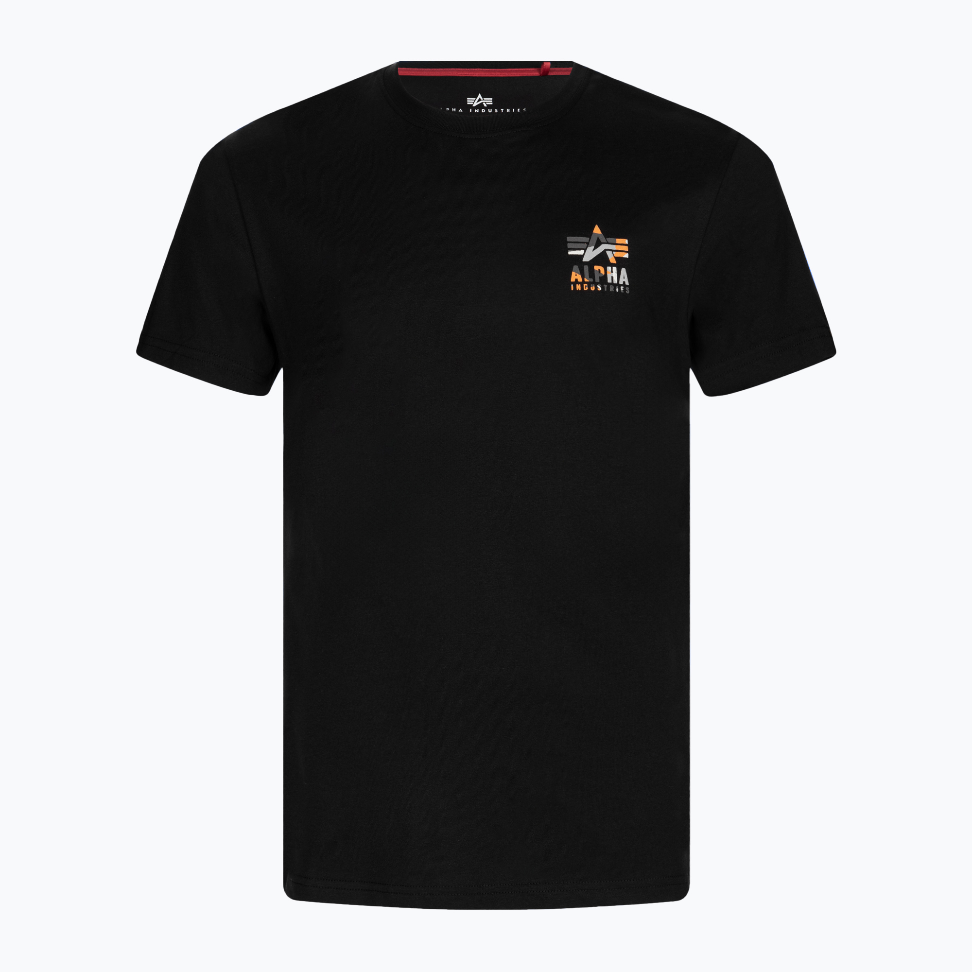 Pánske tričko Alpha Industries Camo Logo Puff Print BP black (Camo Logo Puff Print BP 14852203)