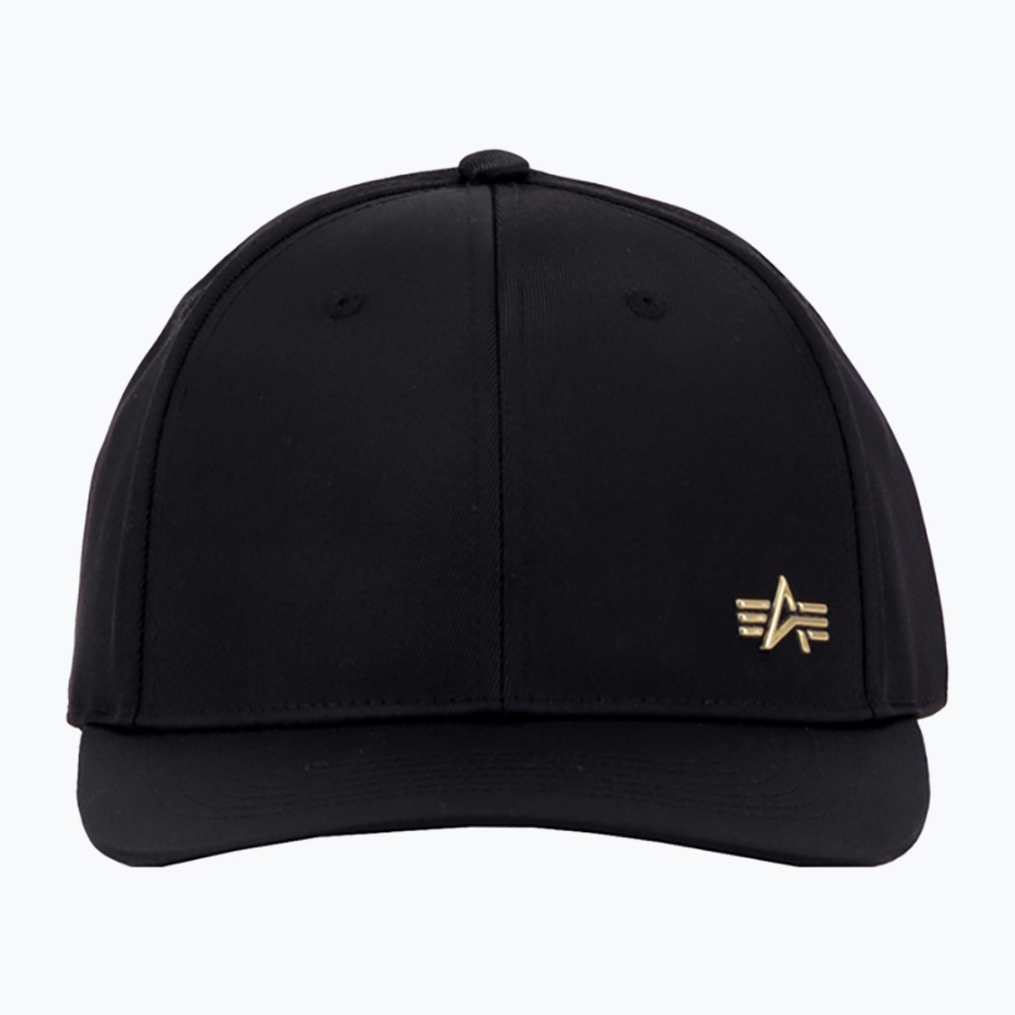 Alpha Industries pánska baseballová čiapka Metal Label black/shiny gold (Metal Label 156905)