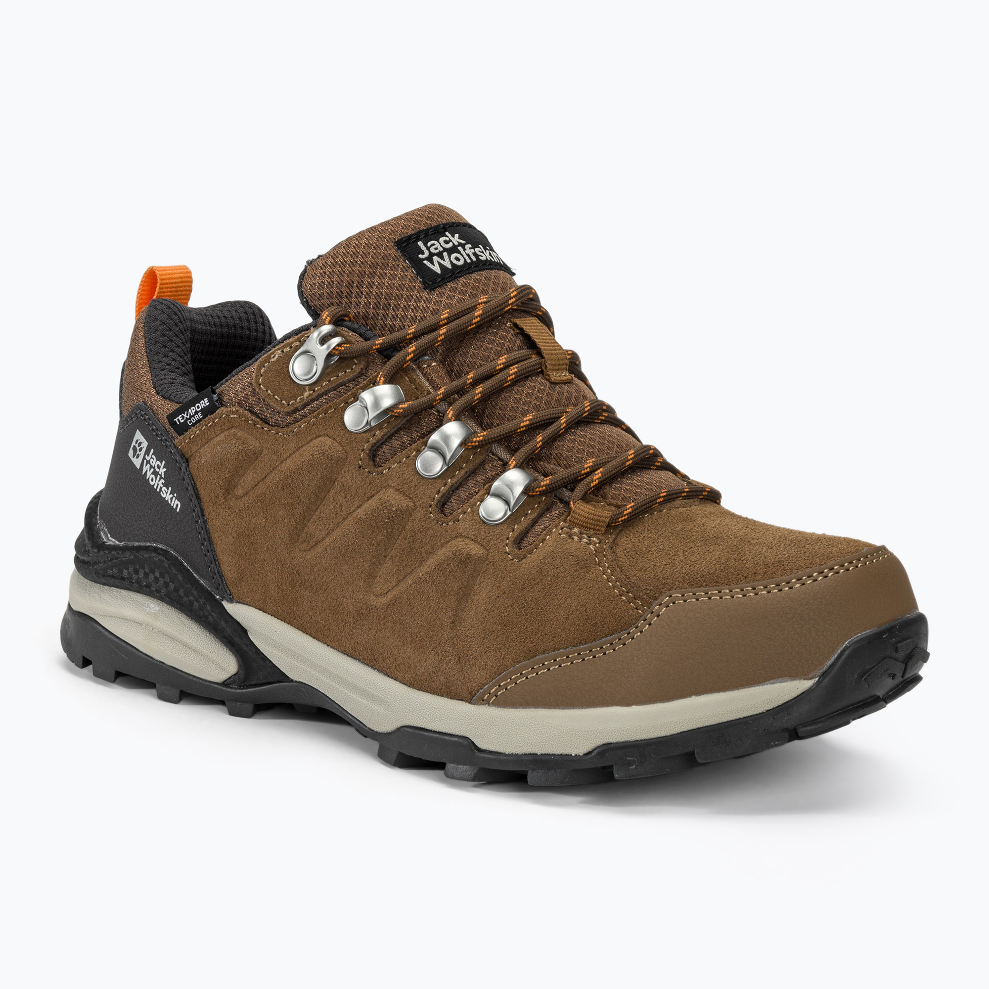 Dámske trekové topánky Jack Wolfskin Refugio Texapore Low brown / apricot (Refugio Texapore Low 4050821)