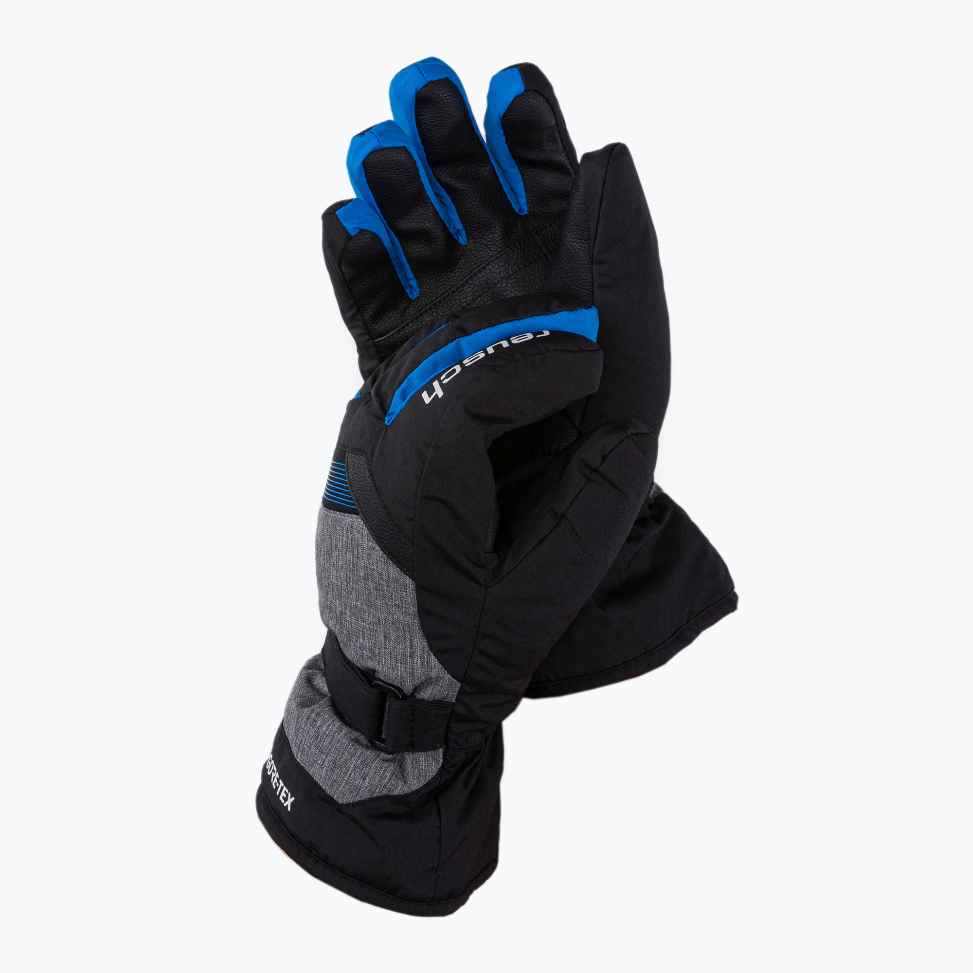 Detské lyžiarske rukavice Reusch Flash Gore-Tex black/blue 62/61/35 (Flash Gore-Tex 6261305-7687)