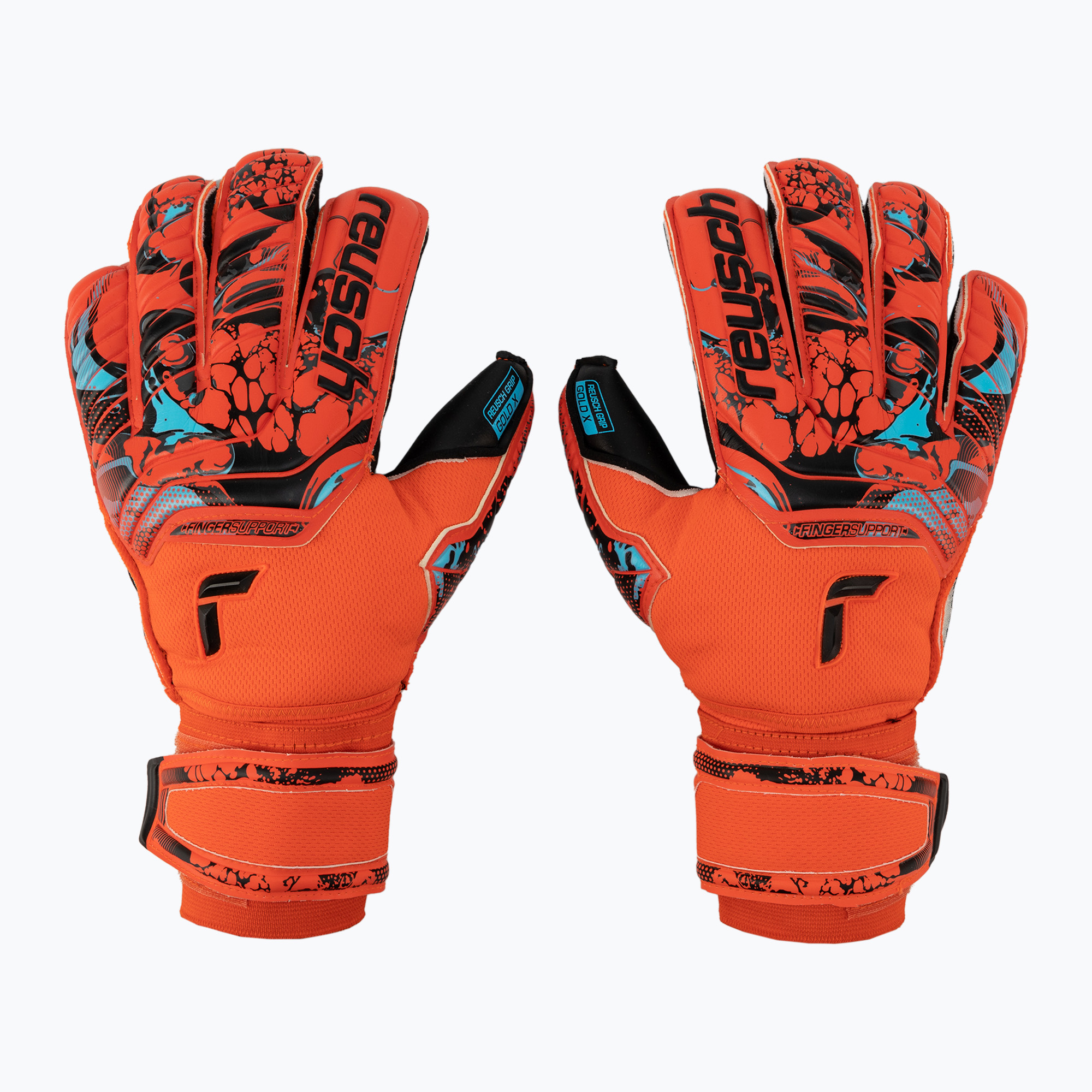 Reusch Attrakt Gold X Evolution Cut Finger Support brankárske rukavice červené 5370950-3333 (Attrakt Gold X Evolution Cut Finger Support 5370950-3333)