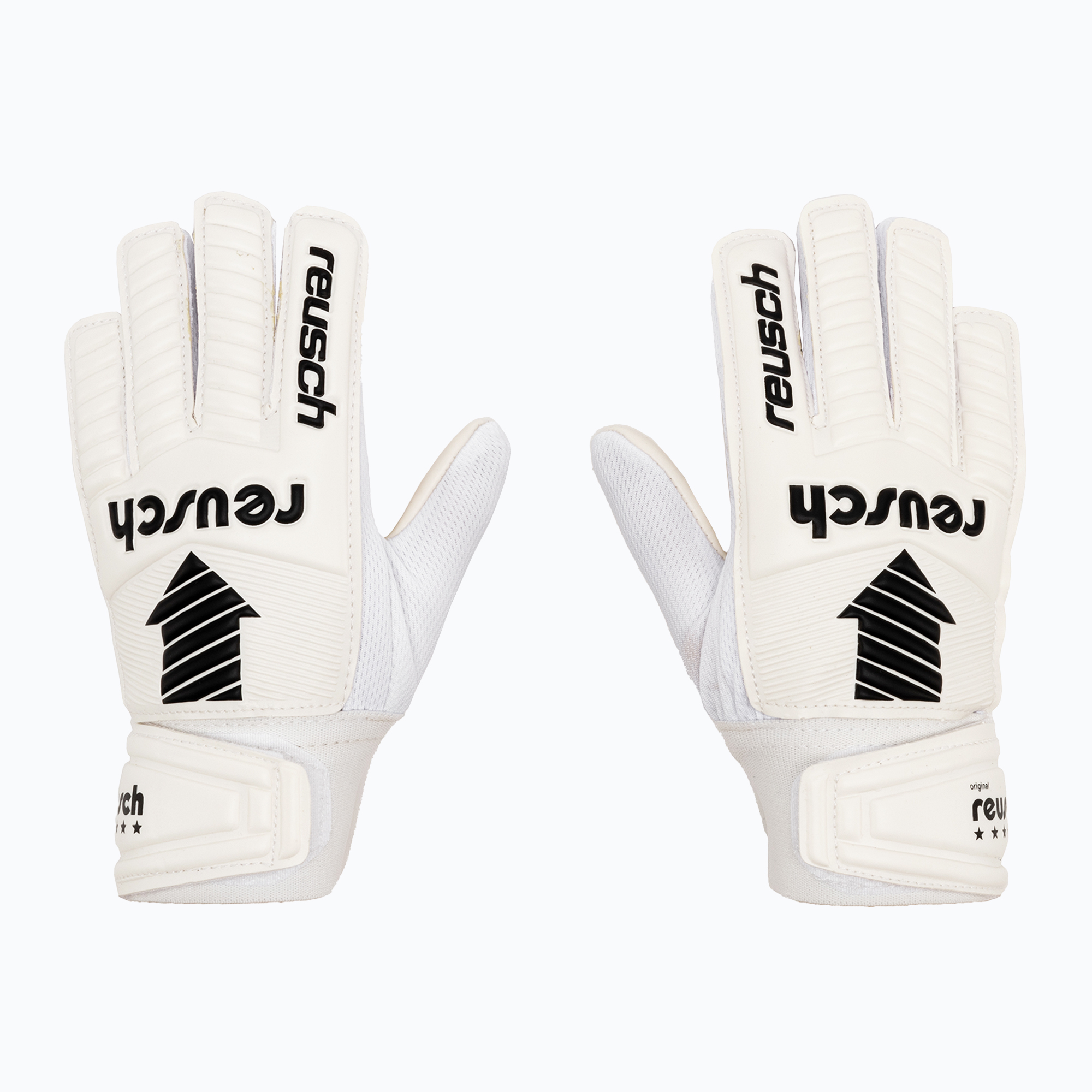 Detské brankárske rukavice Reusch Legacy Arrow Solid Junior biele 5372504-1100 (Legacy Arrow Solid Junior 5372504-1100)