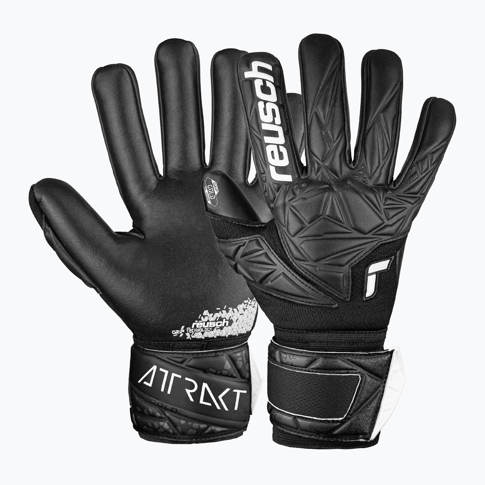 Brankárske rukavice Reusch Attrakt Gold NC black (Attrakt Gold NC 5470155)