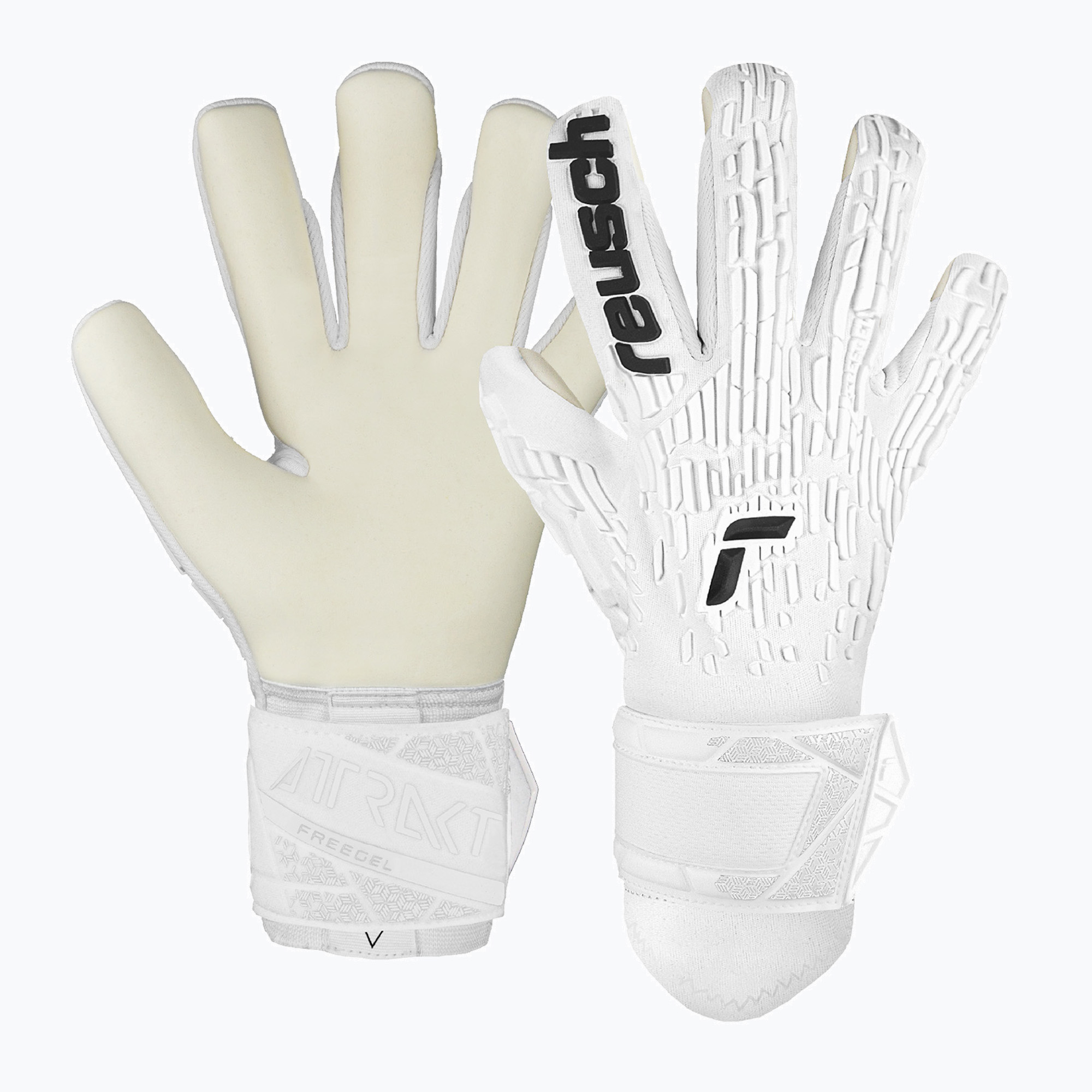 Brankárske rukavice Reusch Attrakt Freegel Gold white (Attrakt Freegel Gold 5470000)