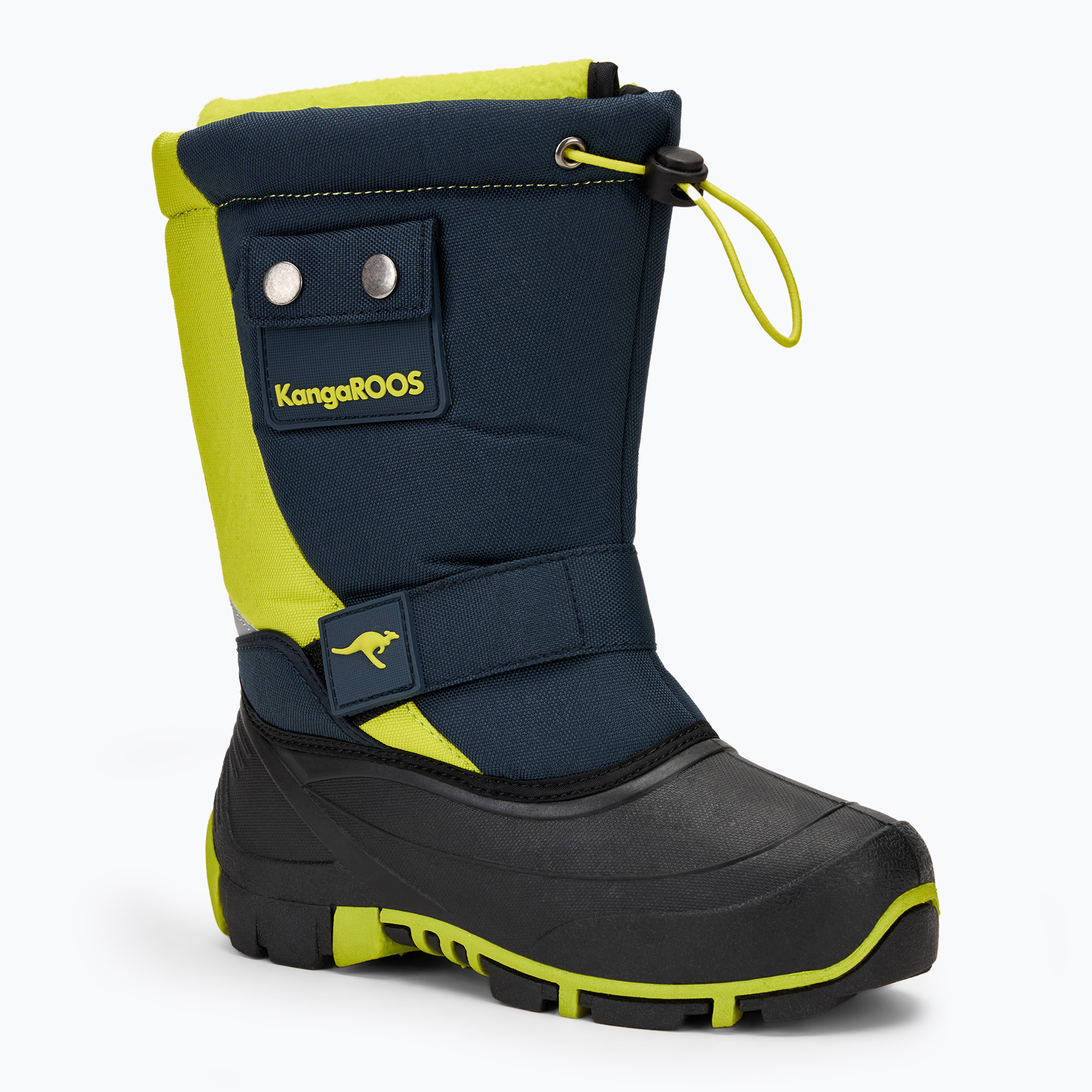 Juniorské snehule KangaROOS Kanga-Bean II dk navy / lime (Kanga-Bean II 18416-000-4054)