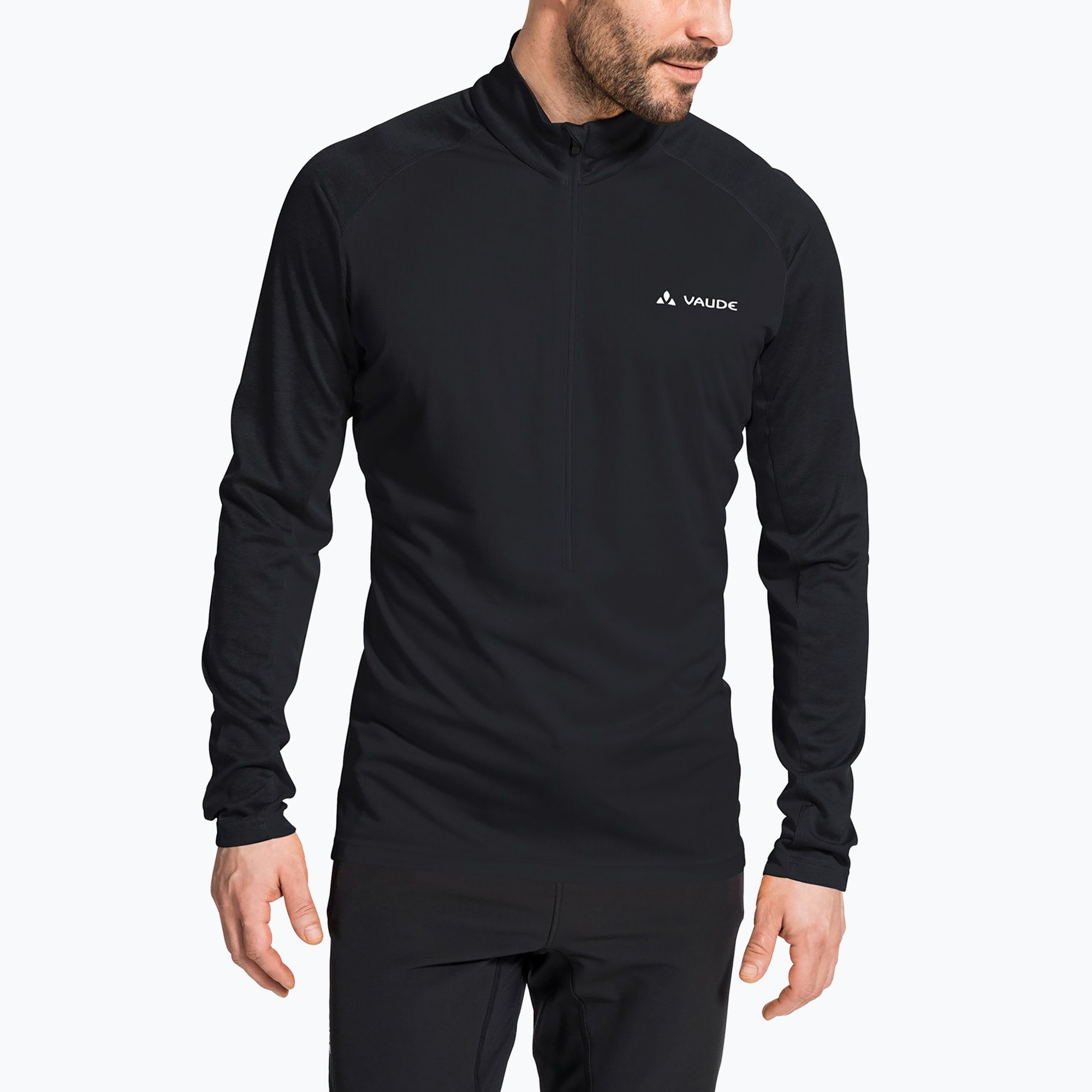Pánske tričko VAUDE Larice Light II s dlhým rukávom čierne (Larice Light II 41676)