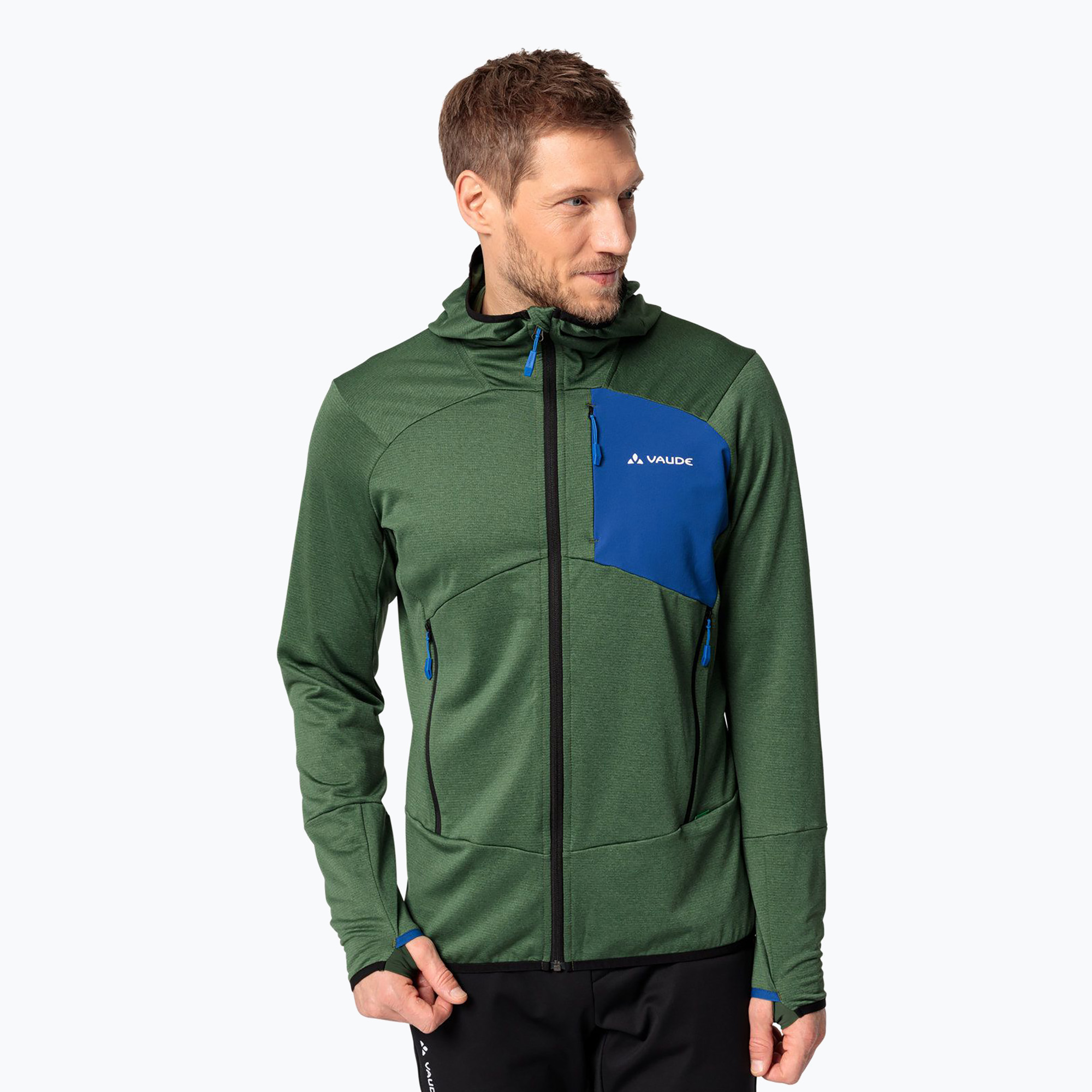 Pánska mikina VAUDE Monviso Fleece II woodland (Monviso Fleece II 42988)