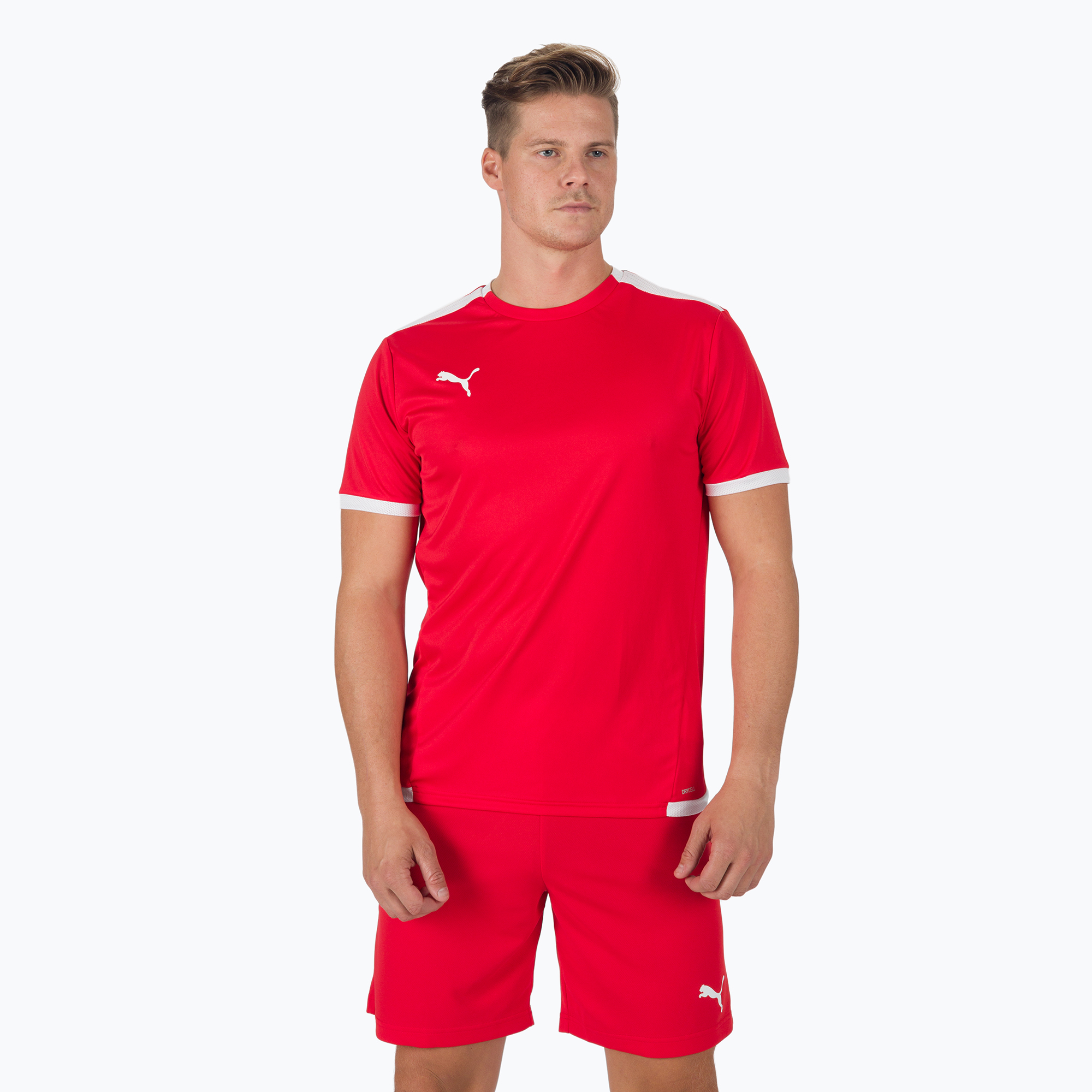 Pánske futbalové tričko PUMA teamLIGA Jersey červené 704917 01