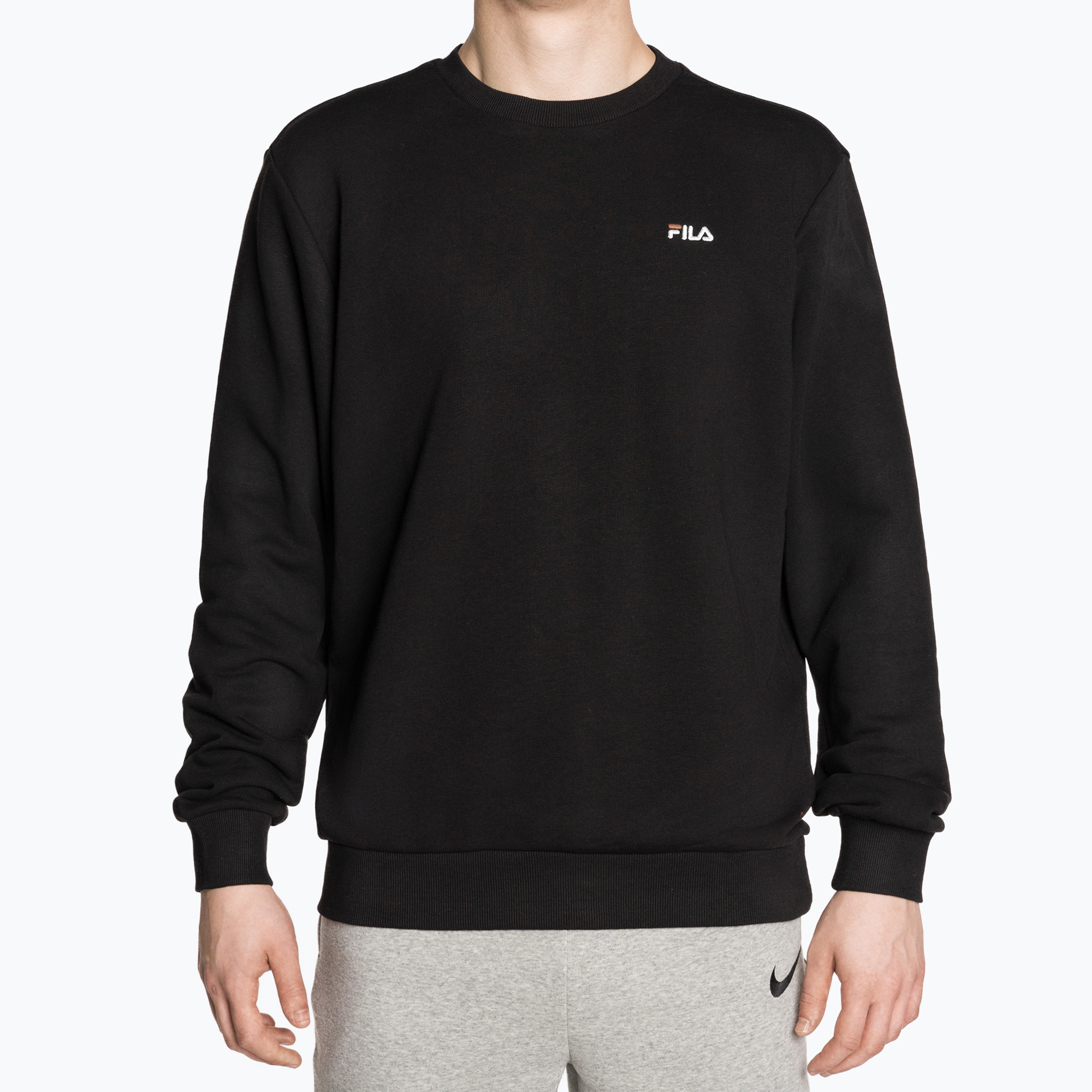 Pánska mikina FILA Brustem Crew čierna (Brustem Crew Sweat FAM0343)