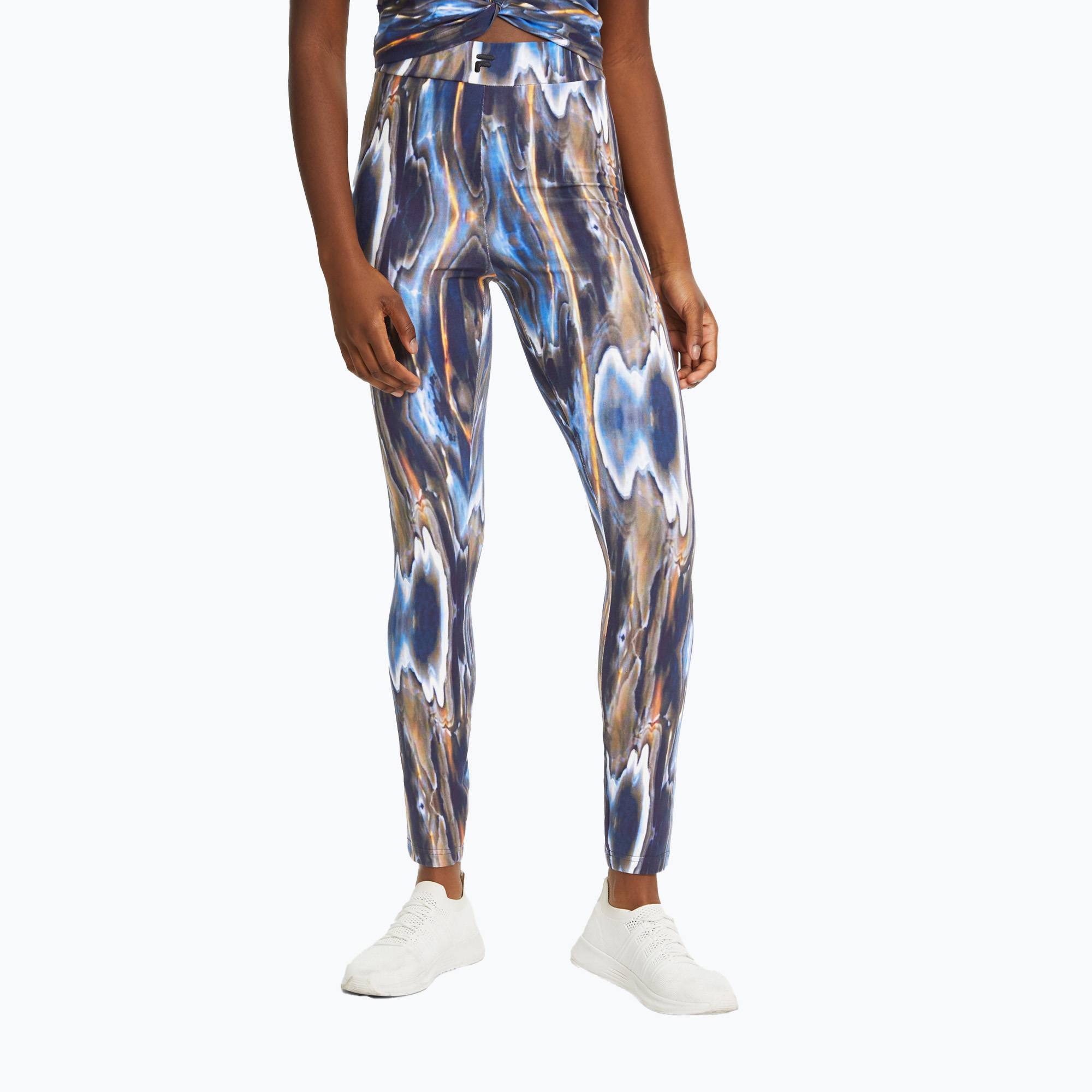 FILA dámske legíny Clamart AOP High Waist blue melting aop (Clamart AOP High Waist FAW0569)