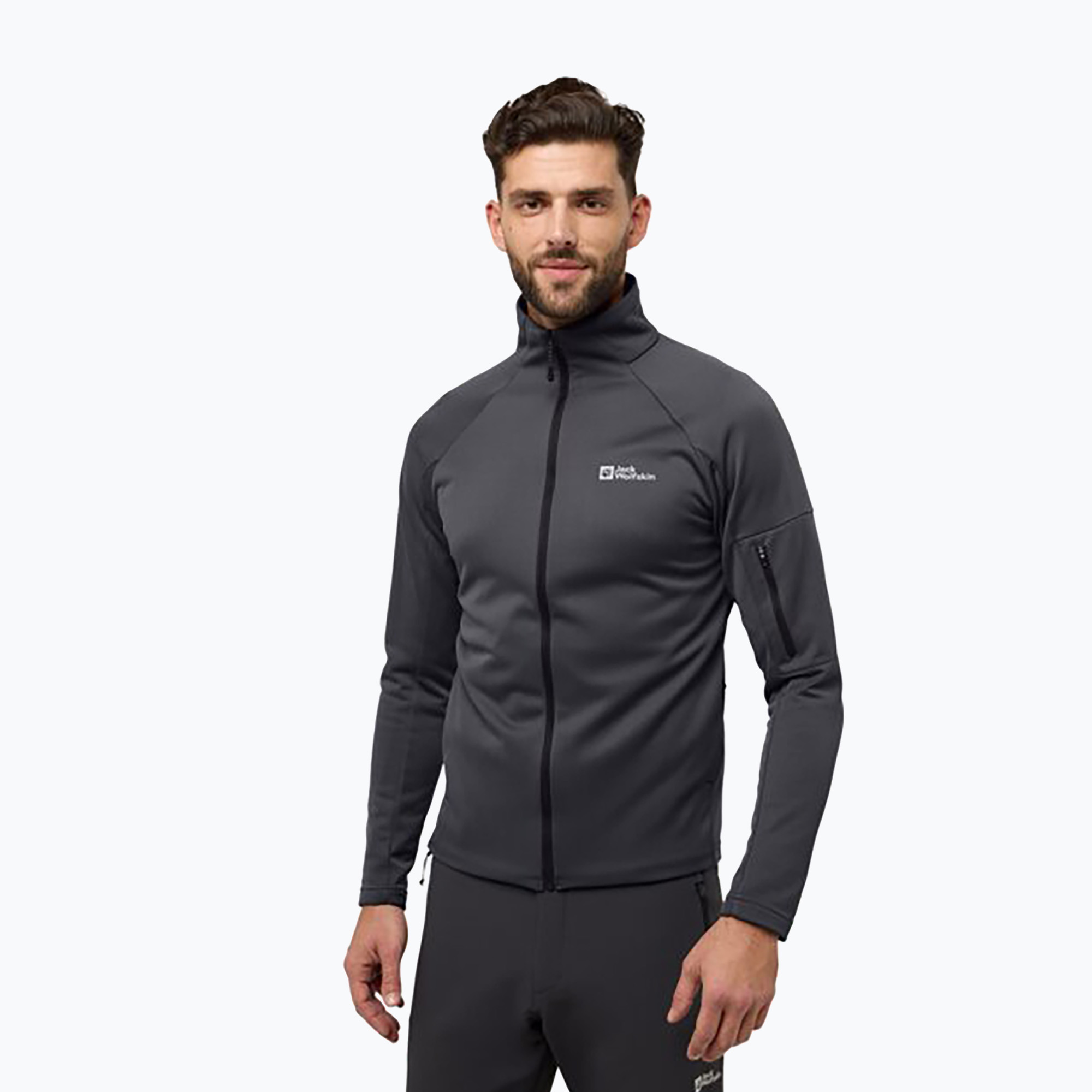 Dámska fleecová mikina Jack Wolfskin Alpgrat phantom (Alpgrat A62063_6350_A06)