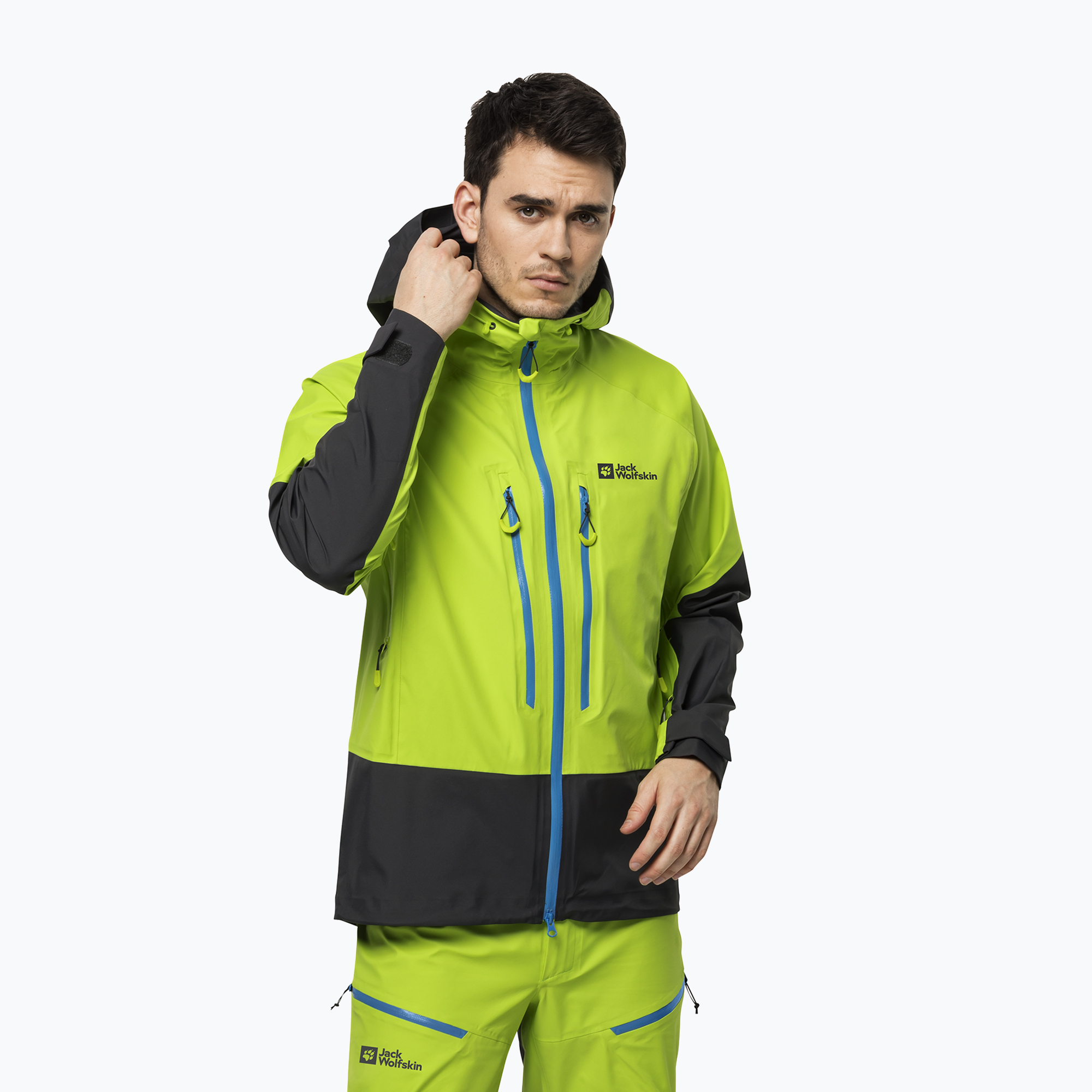 Jack Wolfskin pánska lyžiarska bunda Alpspitze 3L zelená 1115181 (Alpspitze 3L 1115181)
