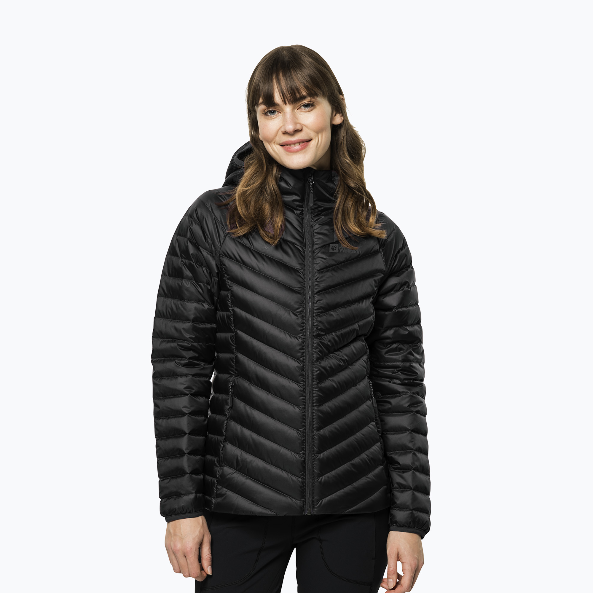 Dámska páperová bunda Jack Wolfskin Passamani Down Hoody black (Passamani Down Hoody 1207101_6000)