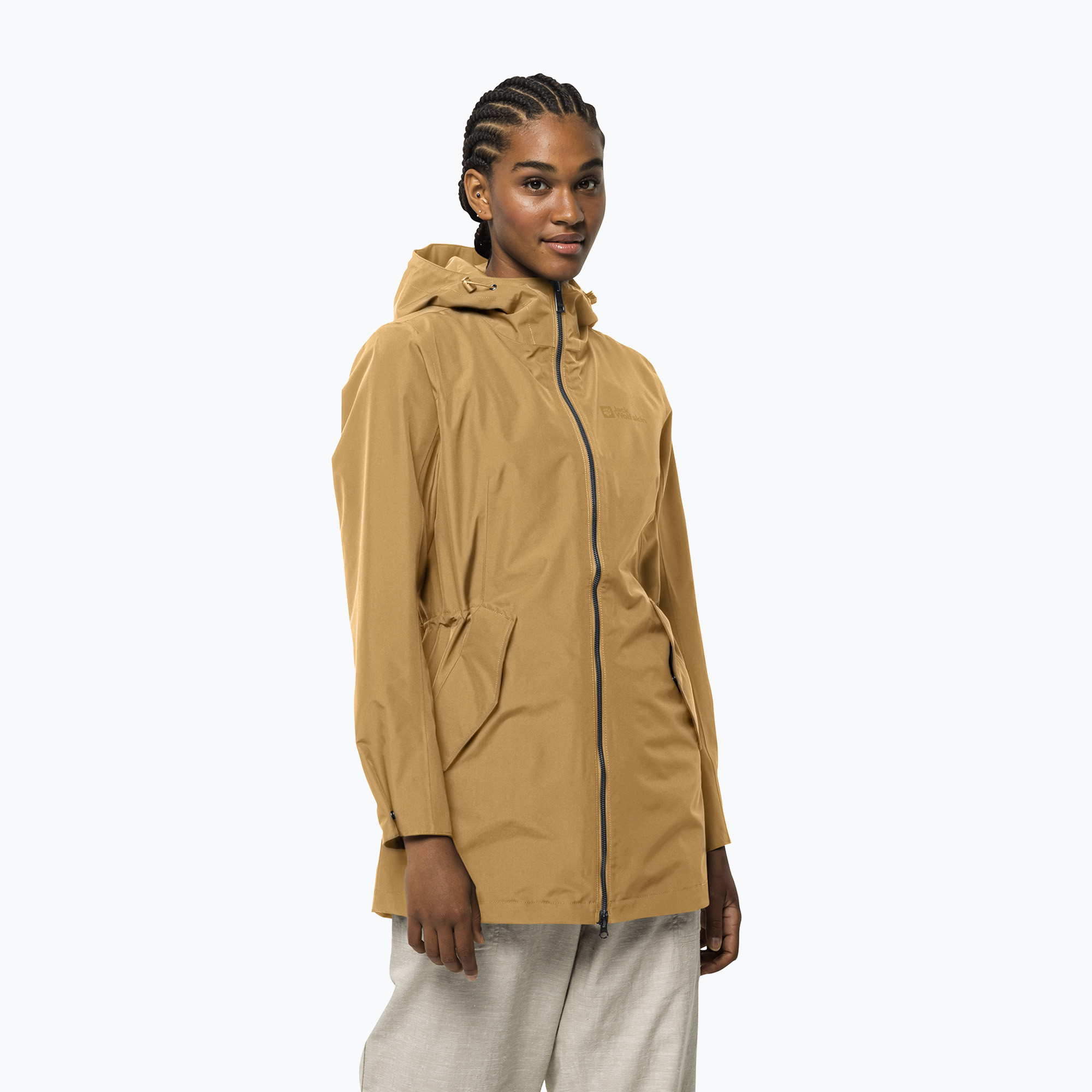 Jack Wolfskin dámska bunda do dažďa Dakar Parka žltá 1112502_3084_005 (Dakar Parka 1112502_3084_005)
