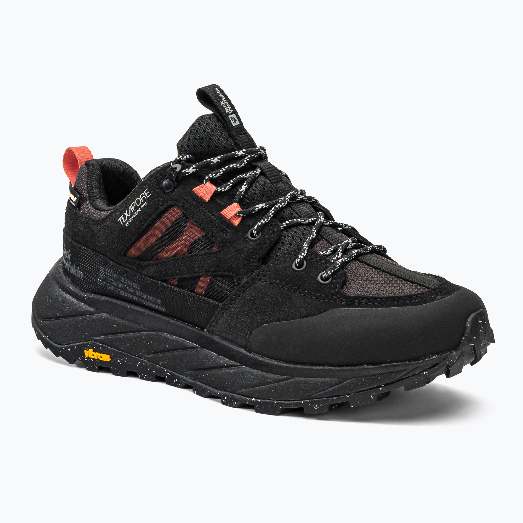 Jack Wolfskin dámske trekové topánky Terraquest Texapore Low black 4056411_6350_070 (Terraquest Texapore Low 4056411_6350_070)