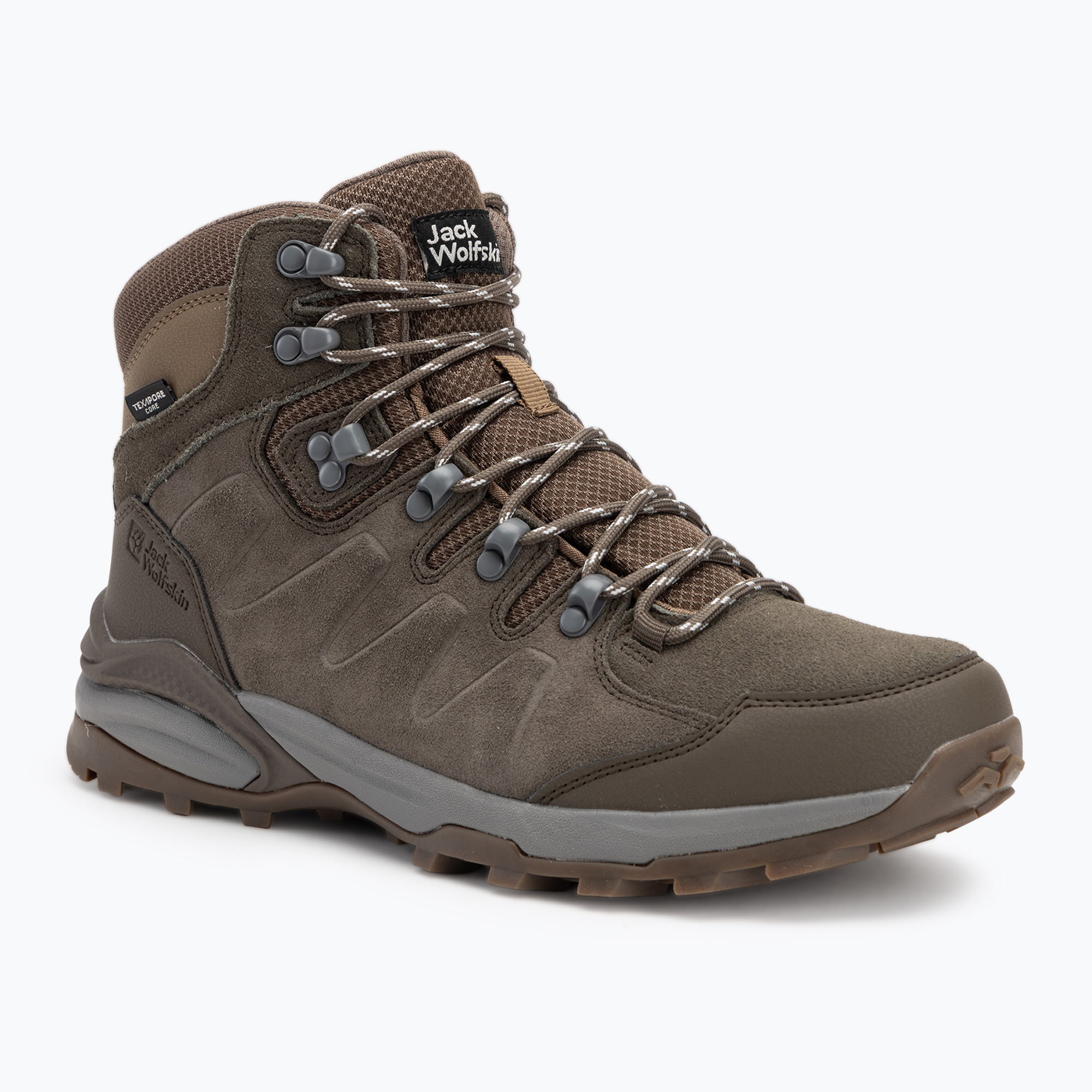 Pánska trekingová obuv Jack Wolfskin Refugio Texapore Mid cold coffee (Refugio Texapore Mid 4049841_5719)