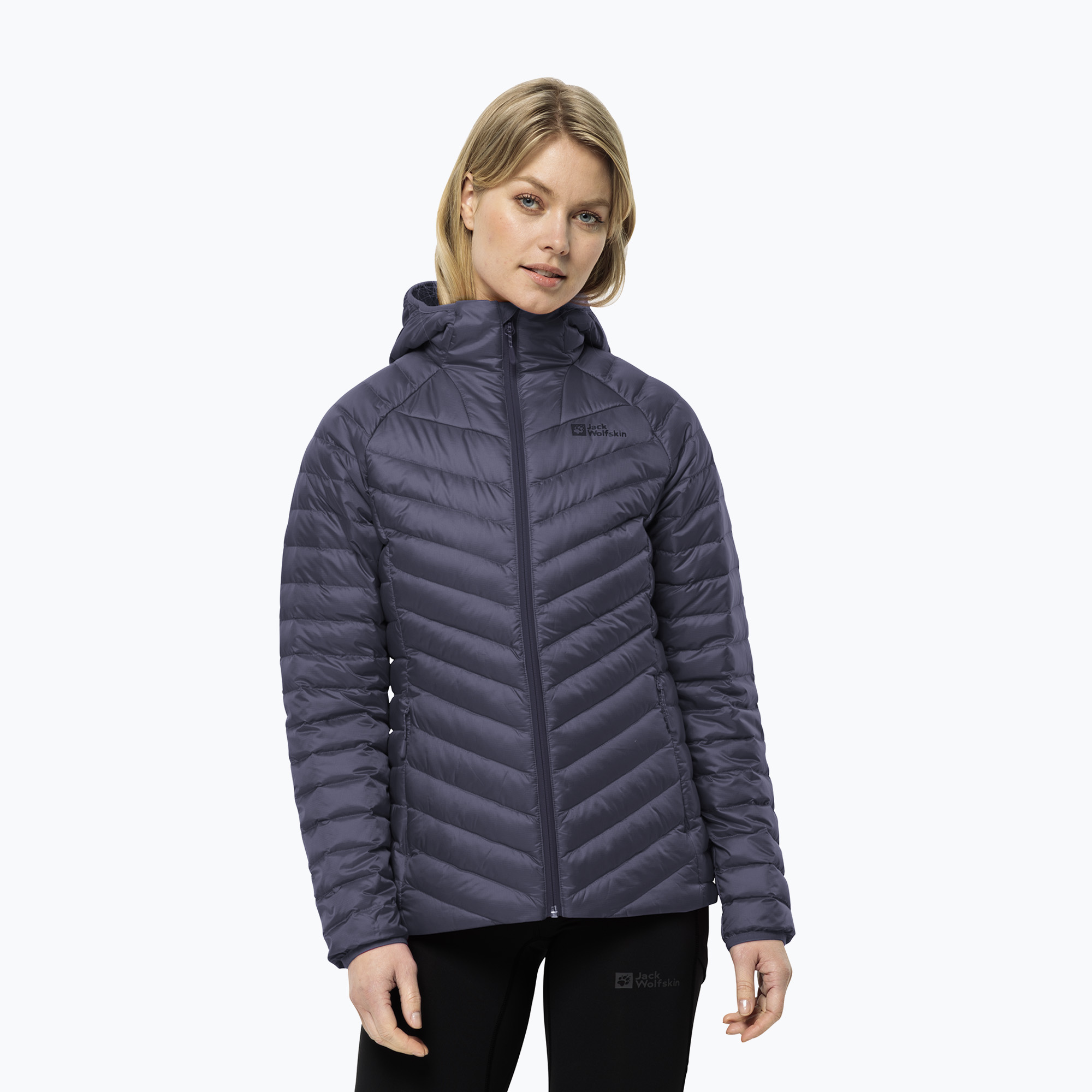 Jack Wolfskin dámska páperová bunda Passamani Down Hoody delphin