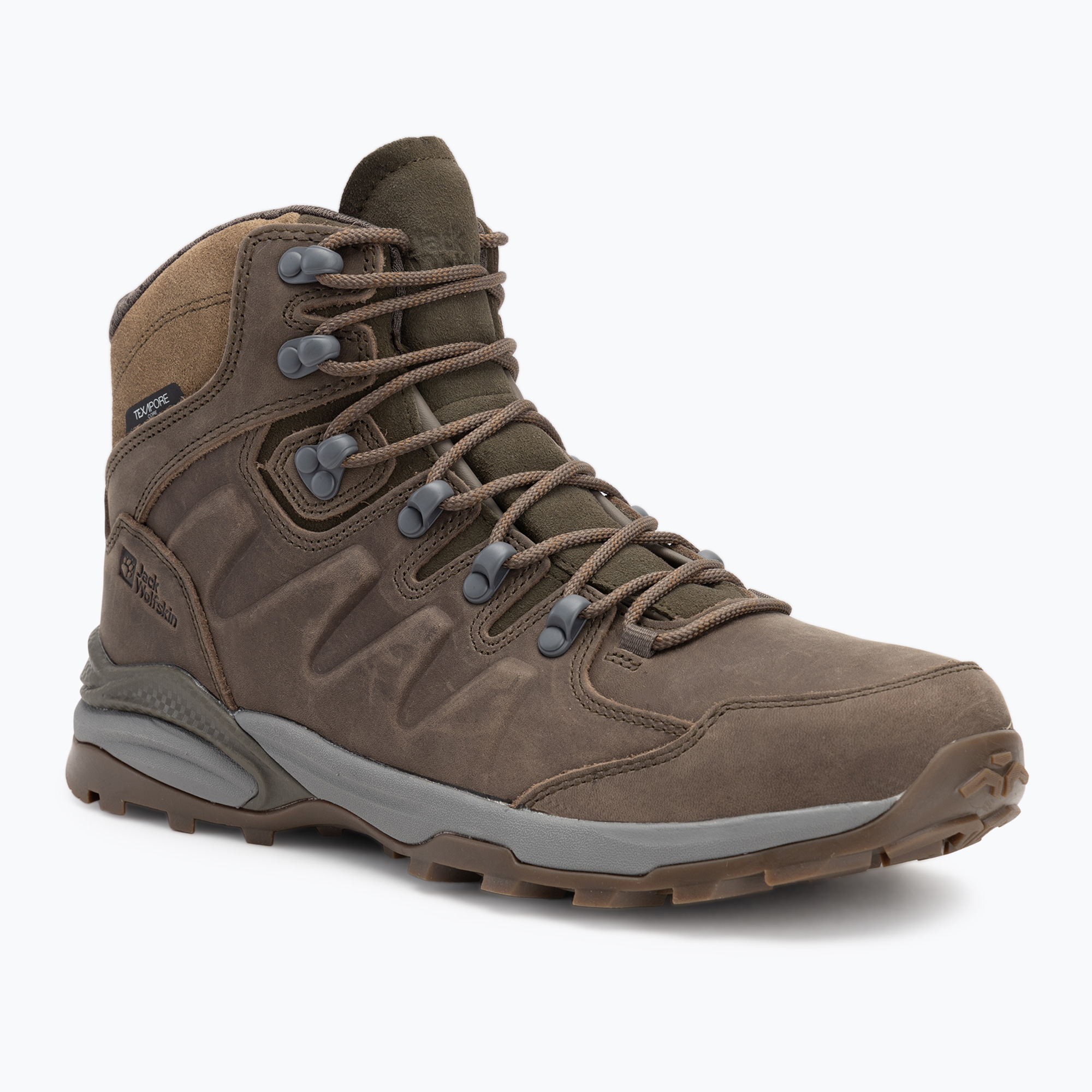 Pánska trekingová obuv Jack Wolfskin Refugio Prime Texapore Mid cold coffe (Refugio Prime Texapore Mid 4059691_5719)