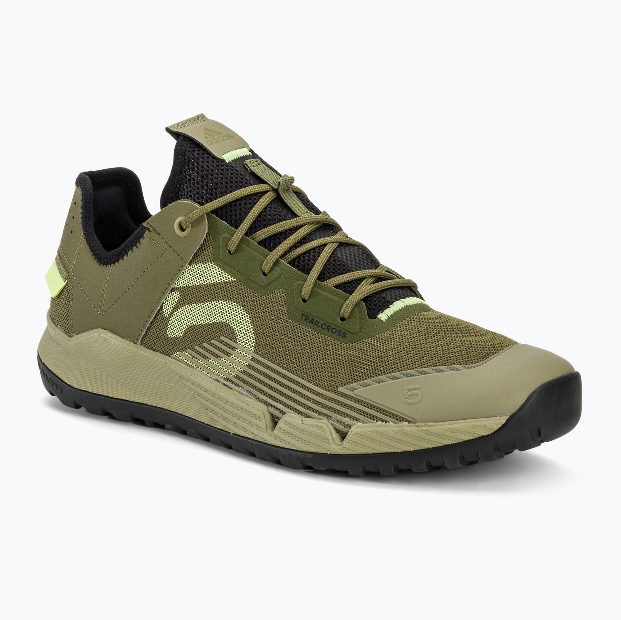 Pánska cyklistická obuv adidas FIVE TEN Trailcross LT focus olive/pulse lime/orbit green (Trailcross LT GY5124)