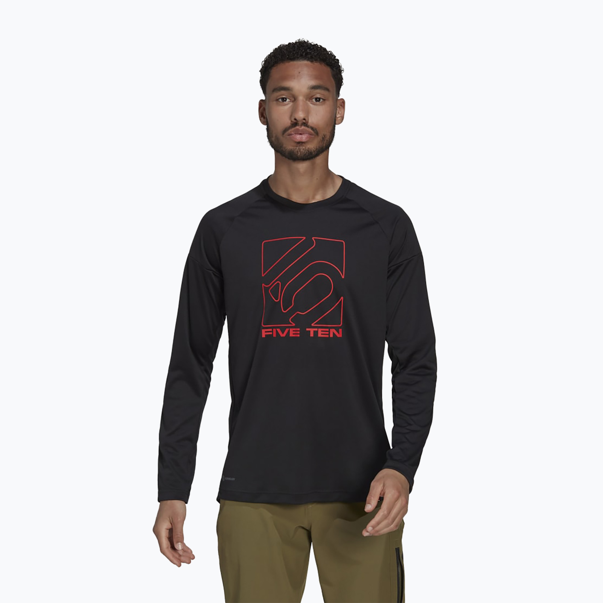 Pánsky cyklistický dres s dlhým rukávom adidas FIVE TEN Long Sleeve Jersey black (Long Sleeve Jersey HG1305)