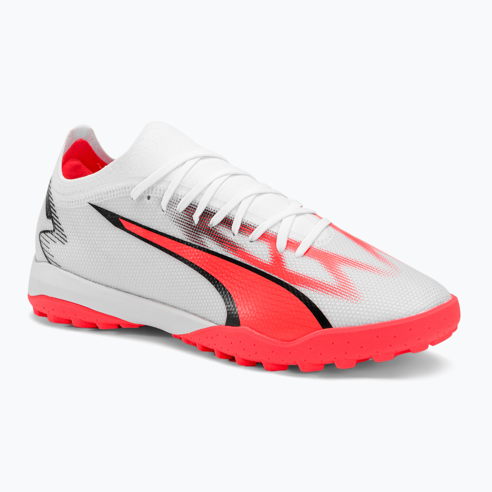 PUMA Ultra Match TT pánske kopačky puma white/puma black/fire orchid (Ultra Match Tt 107521 01)