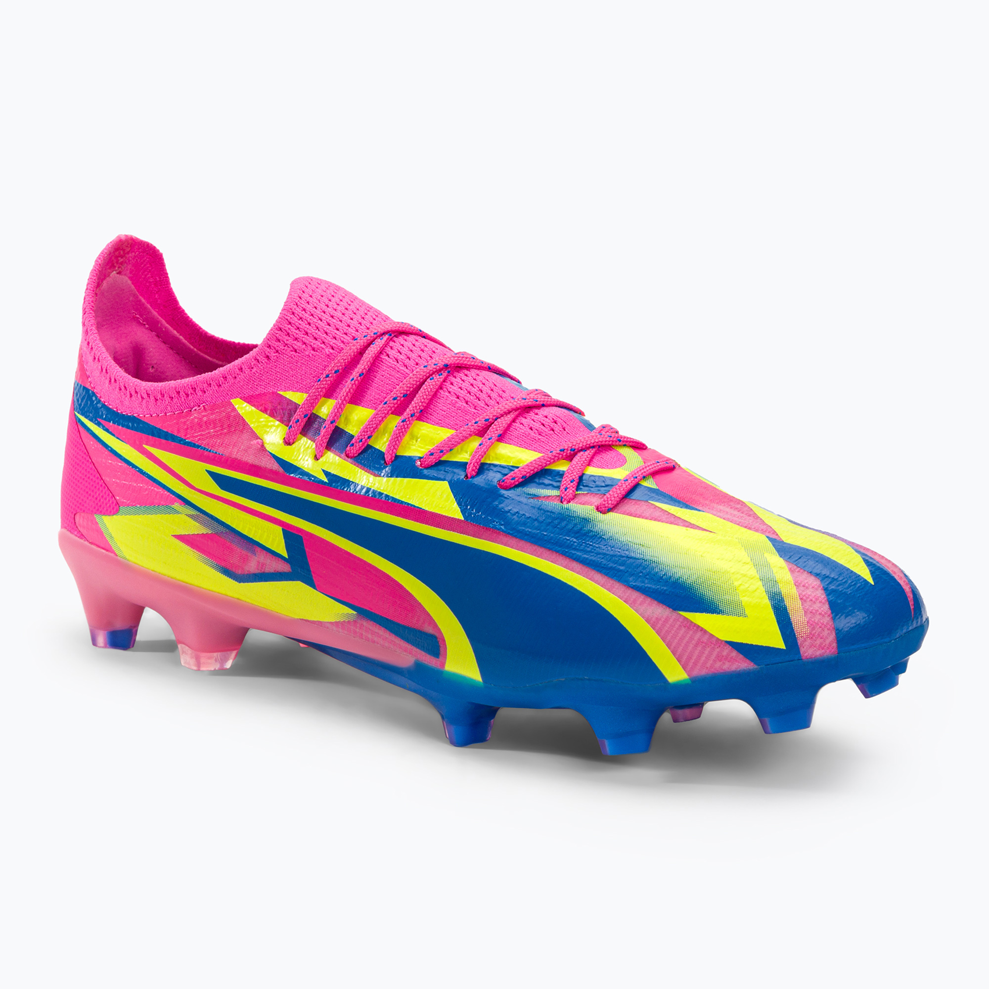 Pánske kopačky PUMA Ultra Ultimate Energy FG/AG luminous pink/ultra blue/yellow alert (Ultimate Energy Fg/Ag 107540 01)