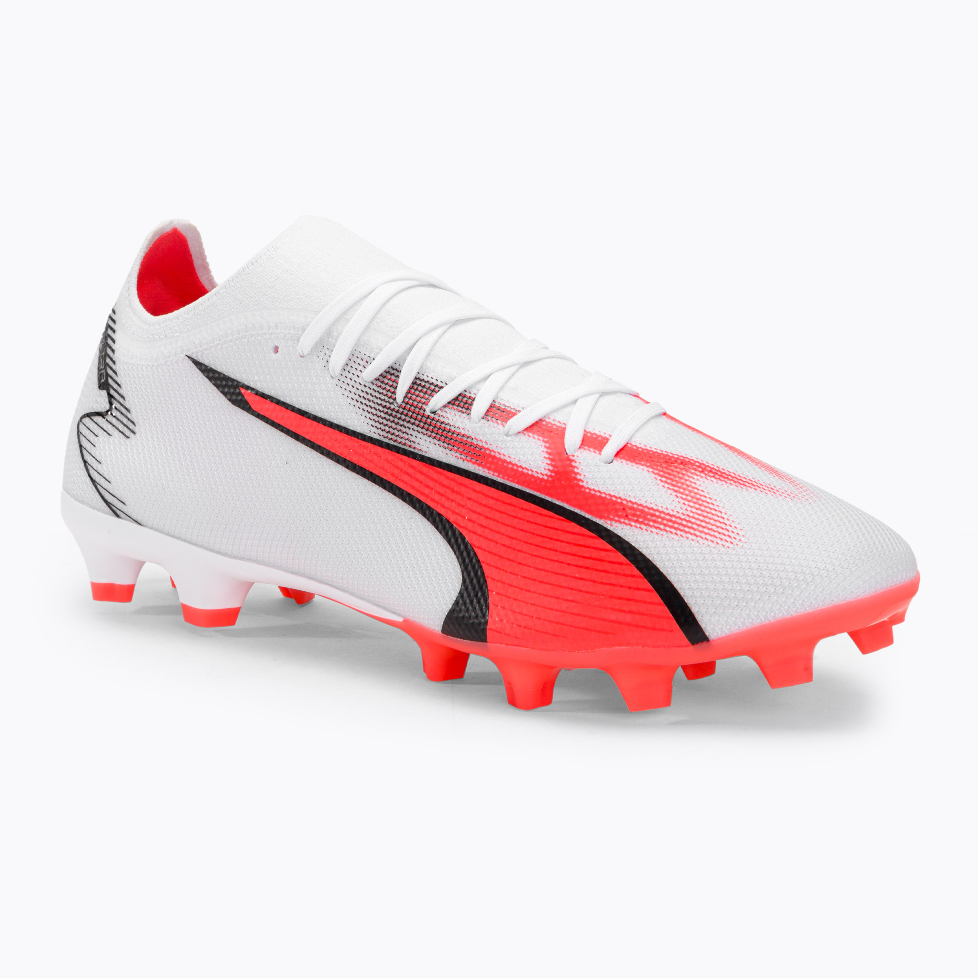 PUMA Ultra Match FG/AG pánske kopačky puma white/puma black/fire orchid (Ultra Match Fg/Ag 107347 01)