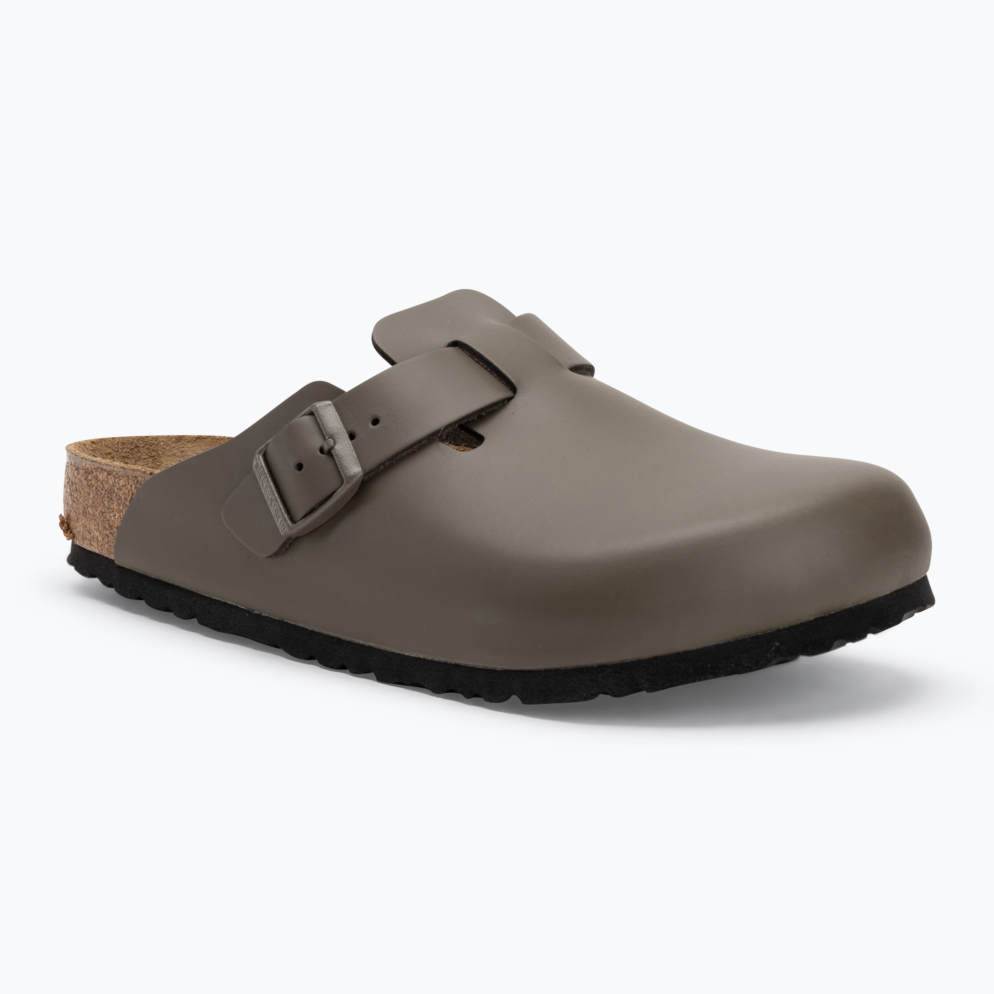 Nazúvaky BIRKENSTOCK Boston NL Narrow smooth leather concrete gray (Boston NL Regular 1029079)