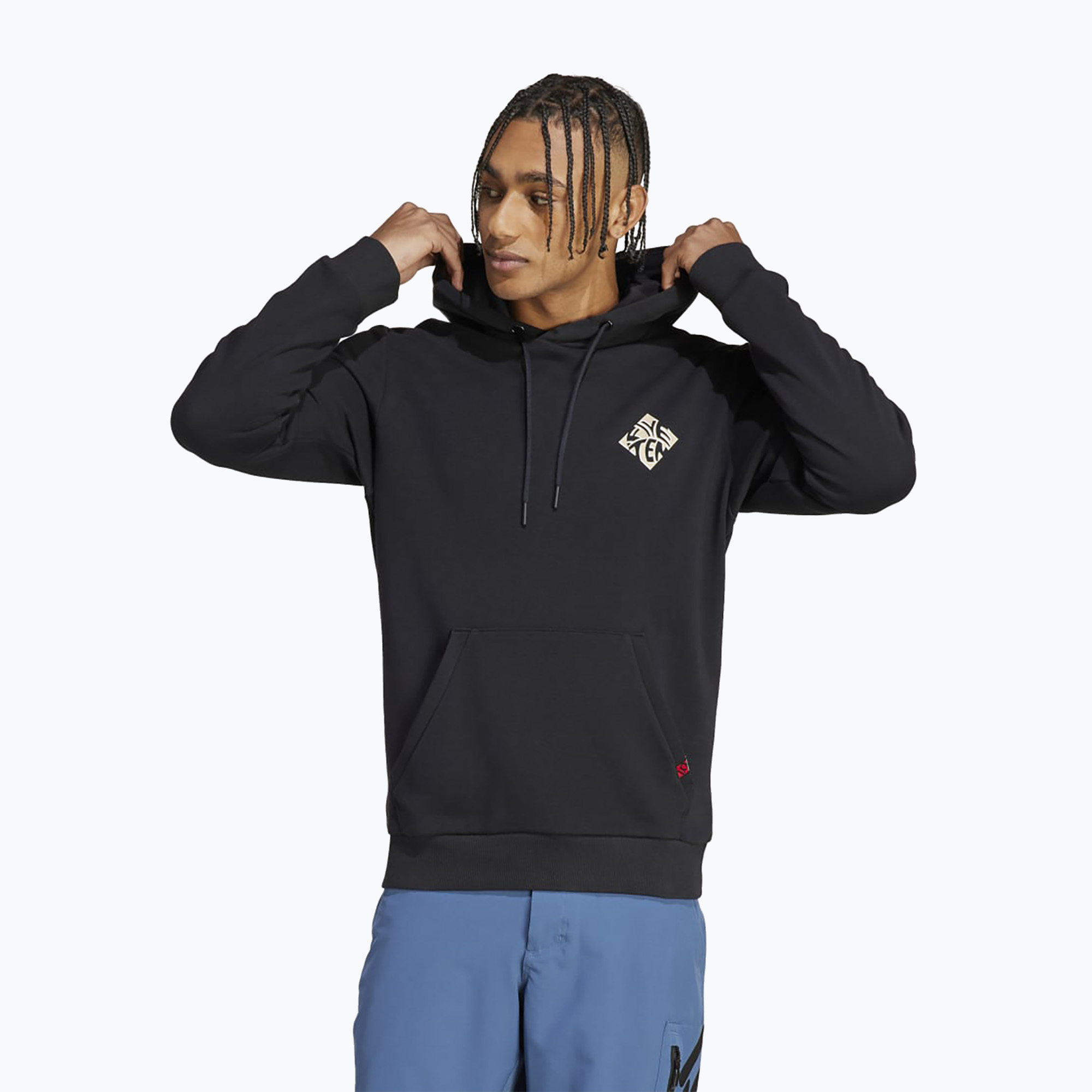 Pánska mikina adidas FIVE TEN Graphic Hoodie black / savannah cyklistická mikina (Graphic Hoodie HT9604)