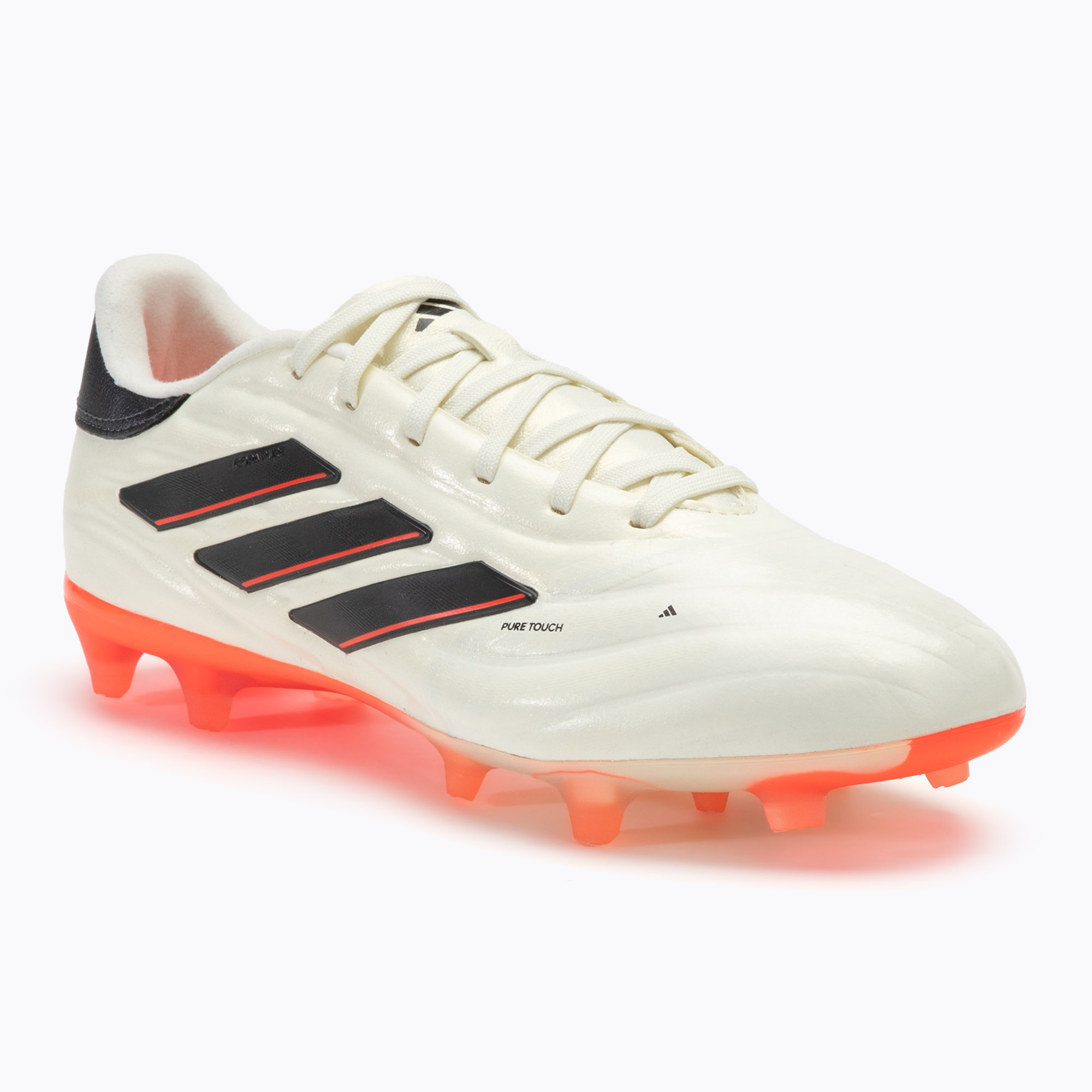 Pánske kopačky adidas Copa Pure II Pro FG slonová kosť/core black/solar red (Copa Pure II Pro IE4979)