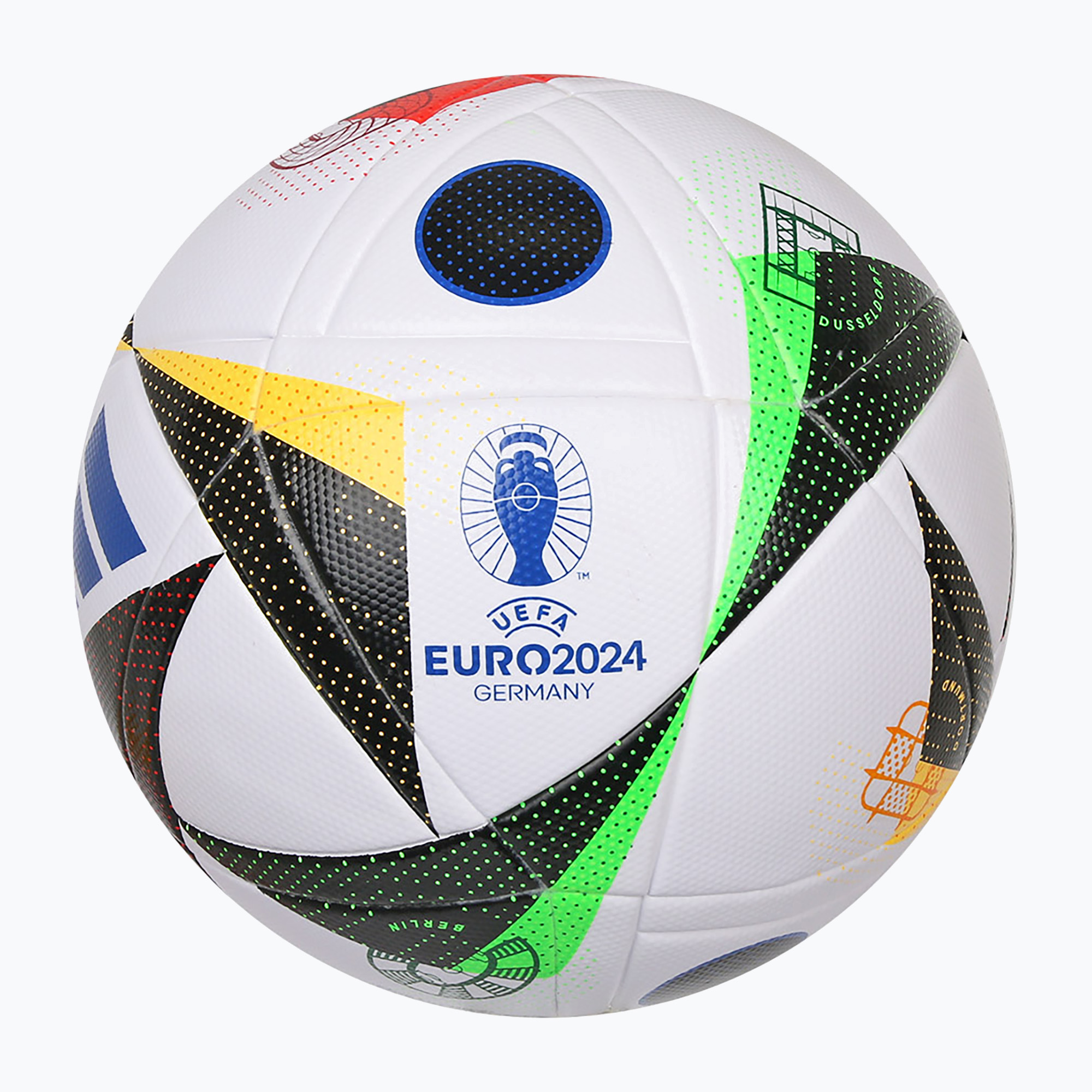 Futbalová lopta adidas Fussballliebe 2024 League Box white/black/glow blue veľkosť 5 futbal