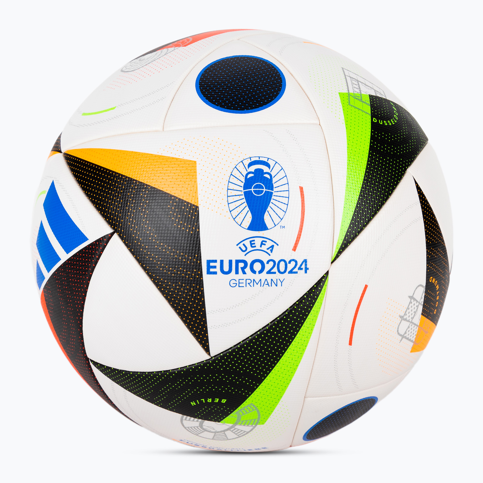 adidas Fussballliebe Competition Euro 2024 white/black/glow blue veľkosť 5 futbal
