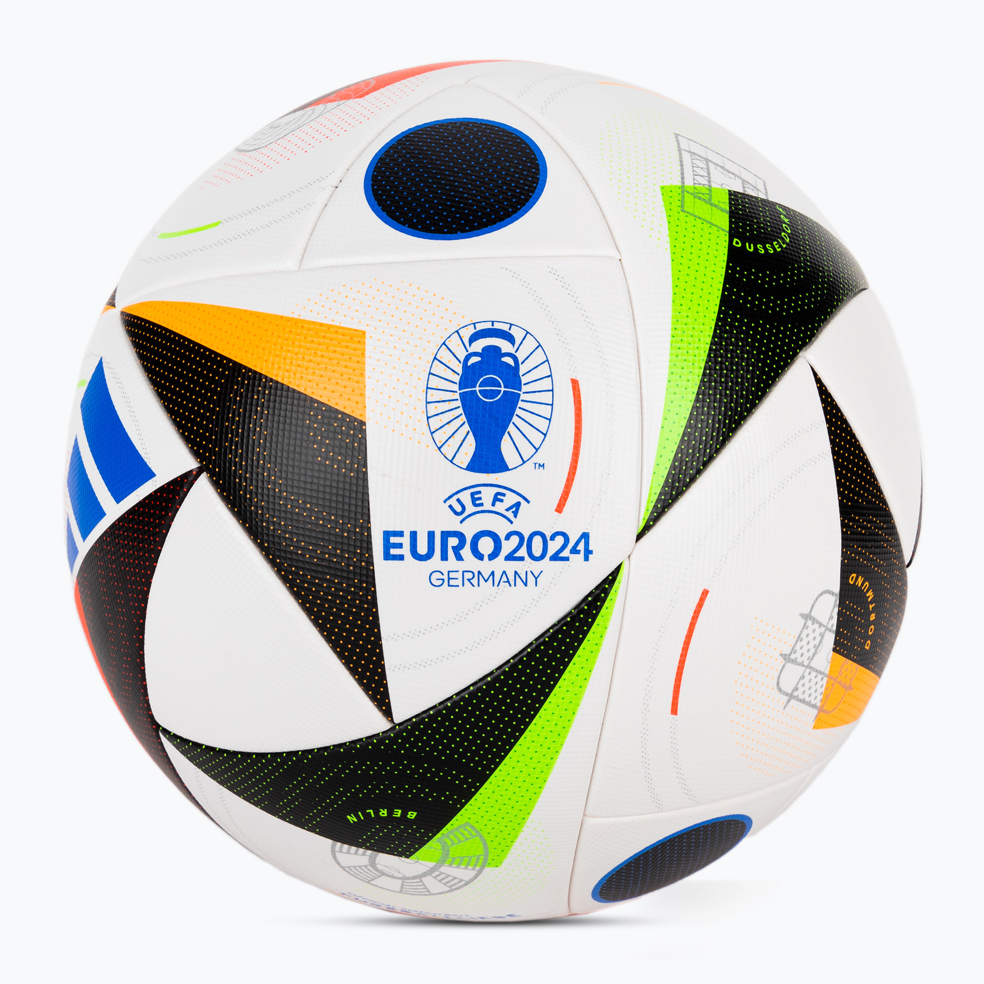 adidas Fussballliebe Competition Euro 2024 white/black/glow blue veľkosť 4 futbal