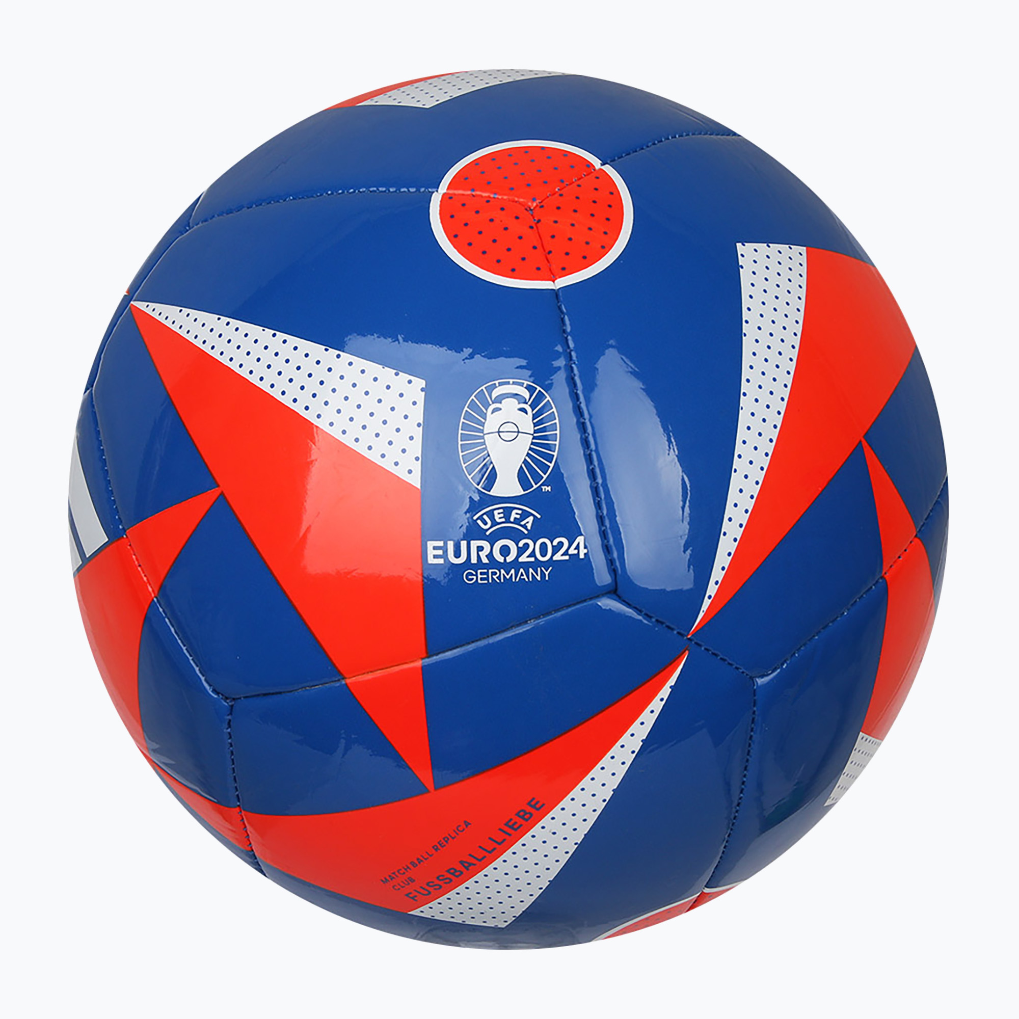 Futbalová lopta  adidas Fussballiebe Club modrá/slnečná červená/biela veľkosť 4
