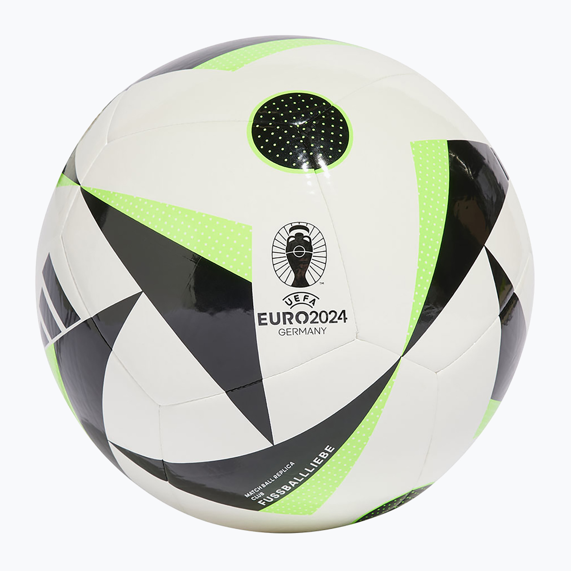 Futbalová lopta  adidas Fussballiebe Club biela/čierna/solárne zelená veľkosť 4