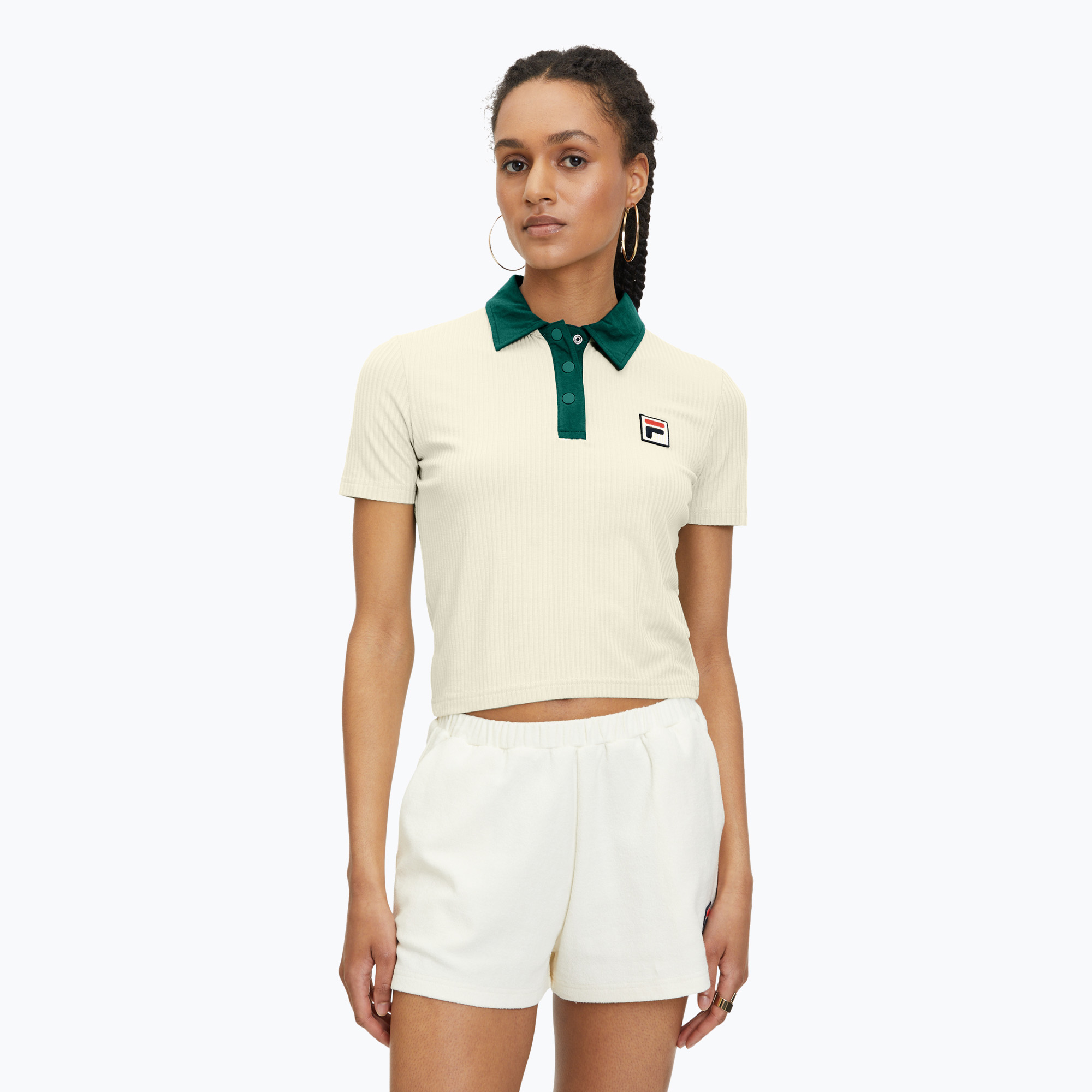 Dámske polo tričko FILA Looknow antique white