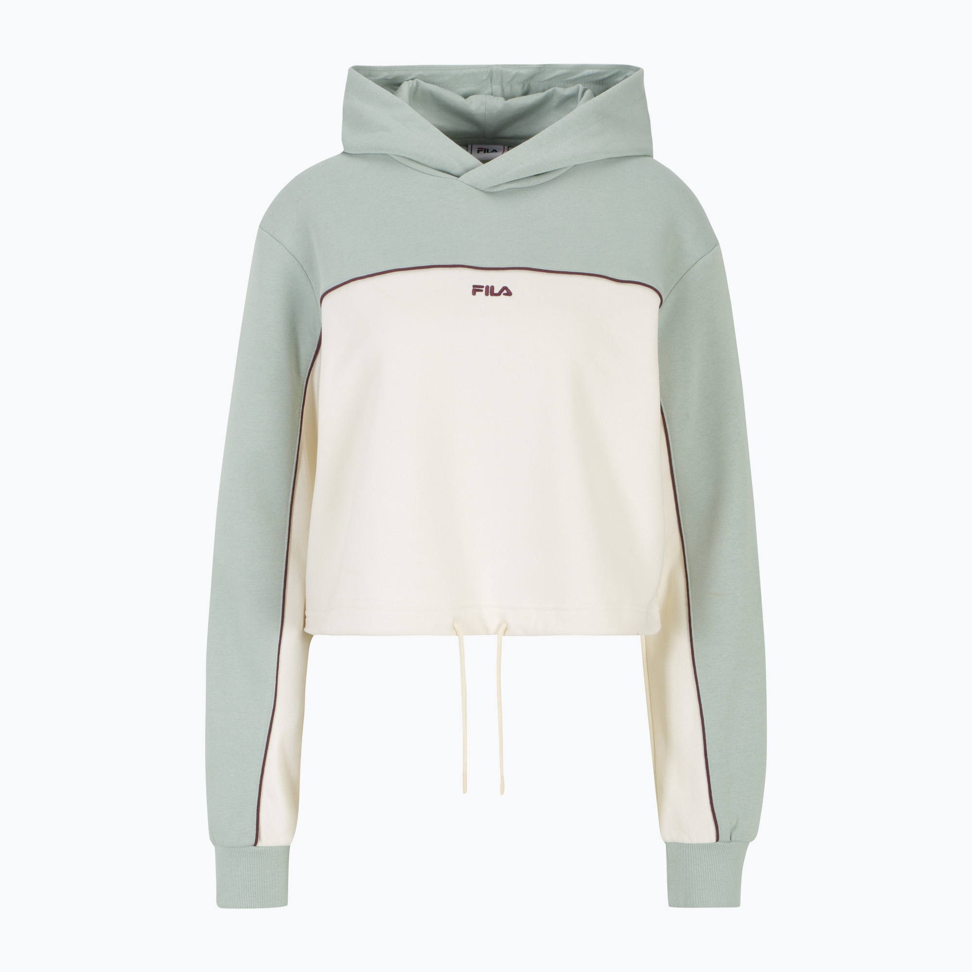 Dámska mikina FILA Laagna Blocked Hoody jade/antique white (Laagna Blocked Hoody FAW0907)