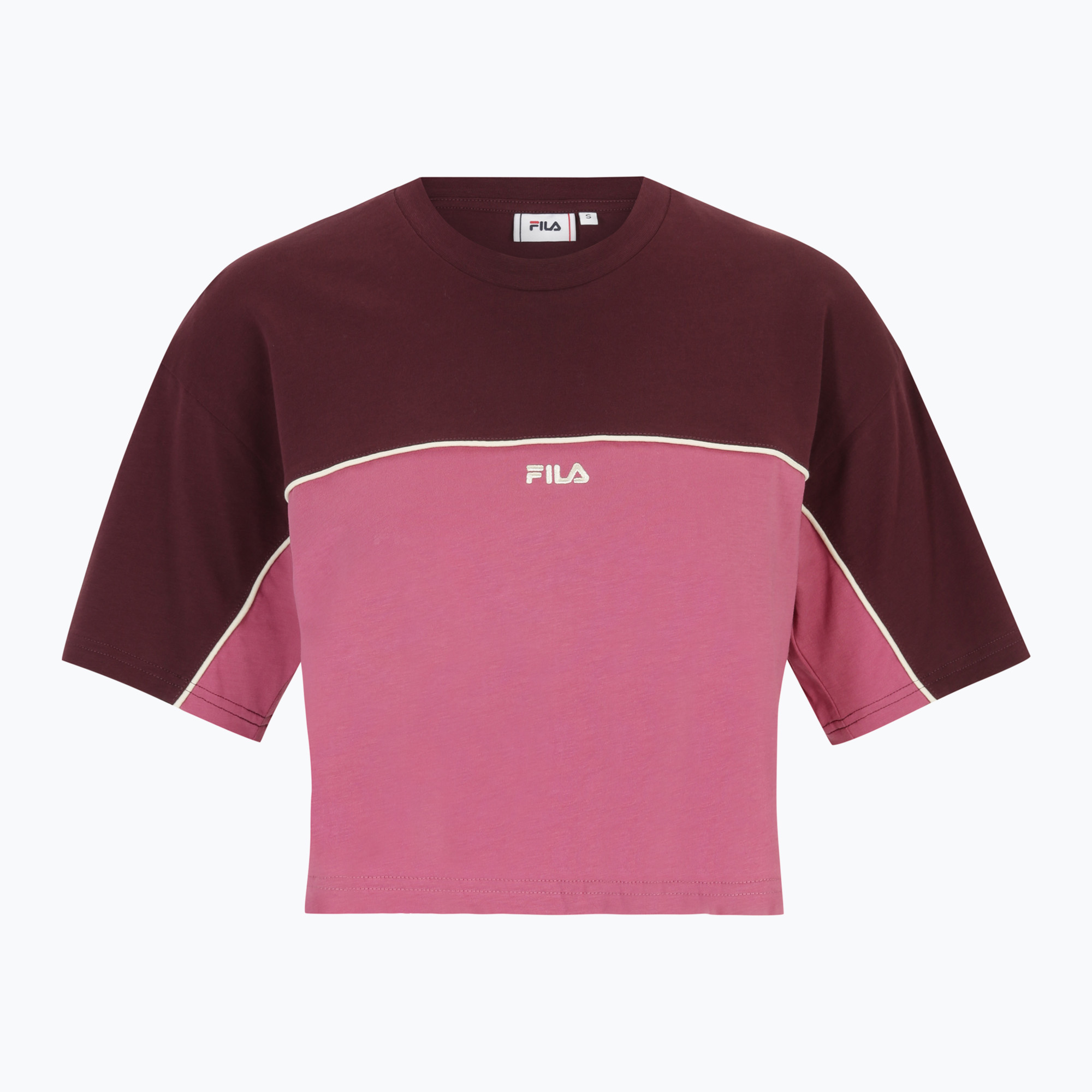 Dámske tričko FILA Loobu Blocked winetasting/red violet (Loobu Blocked FAW0908)