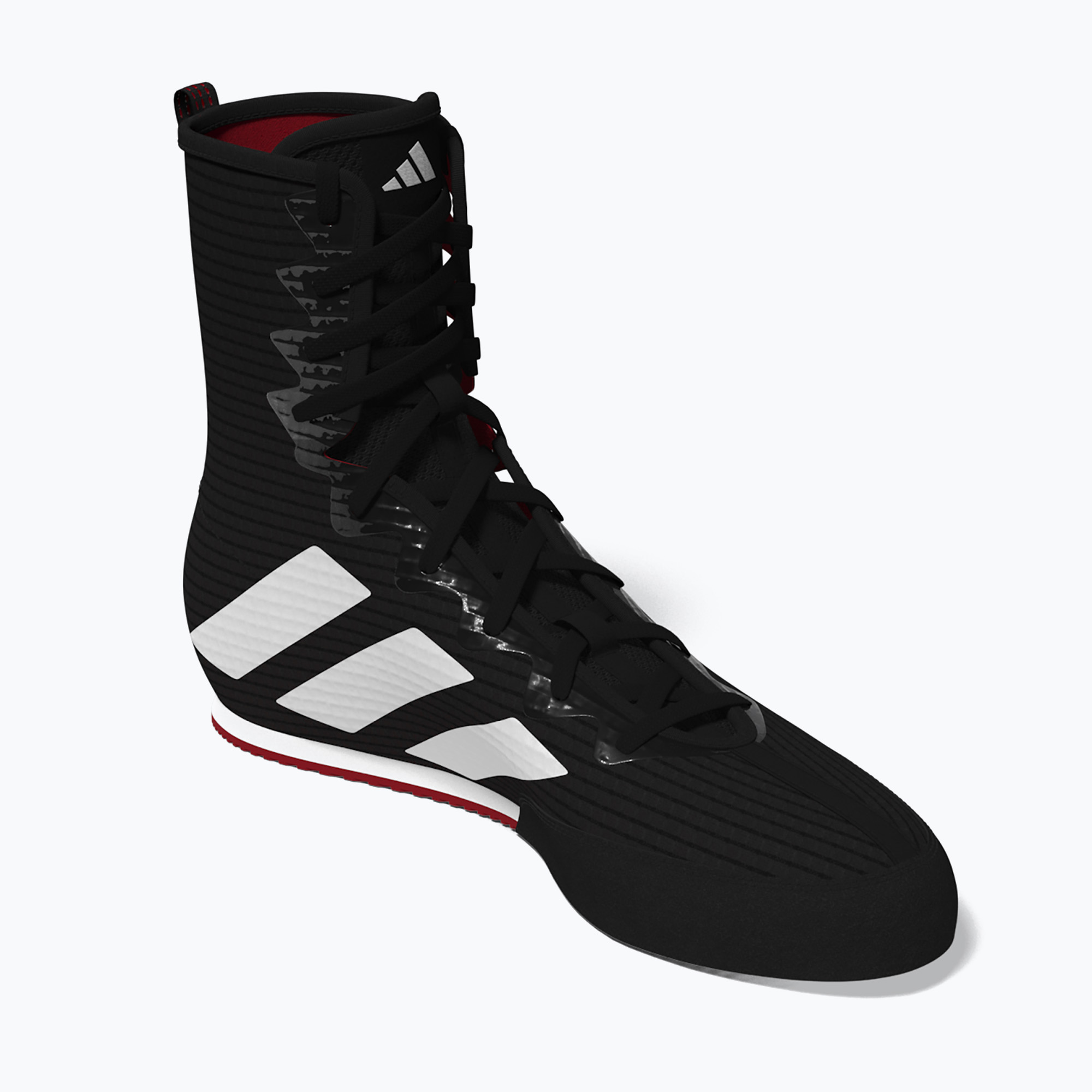 Boxerské topánky adidas Box Hog 4 core black/cloud white/pure ruby (Box Hog 4 IH2730)