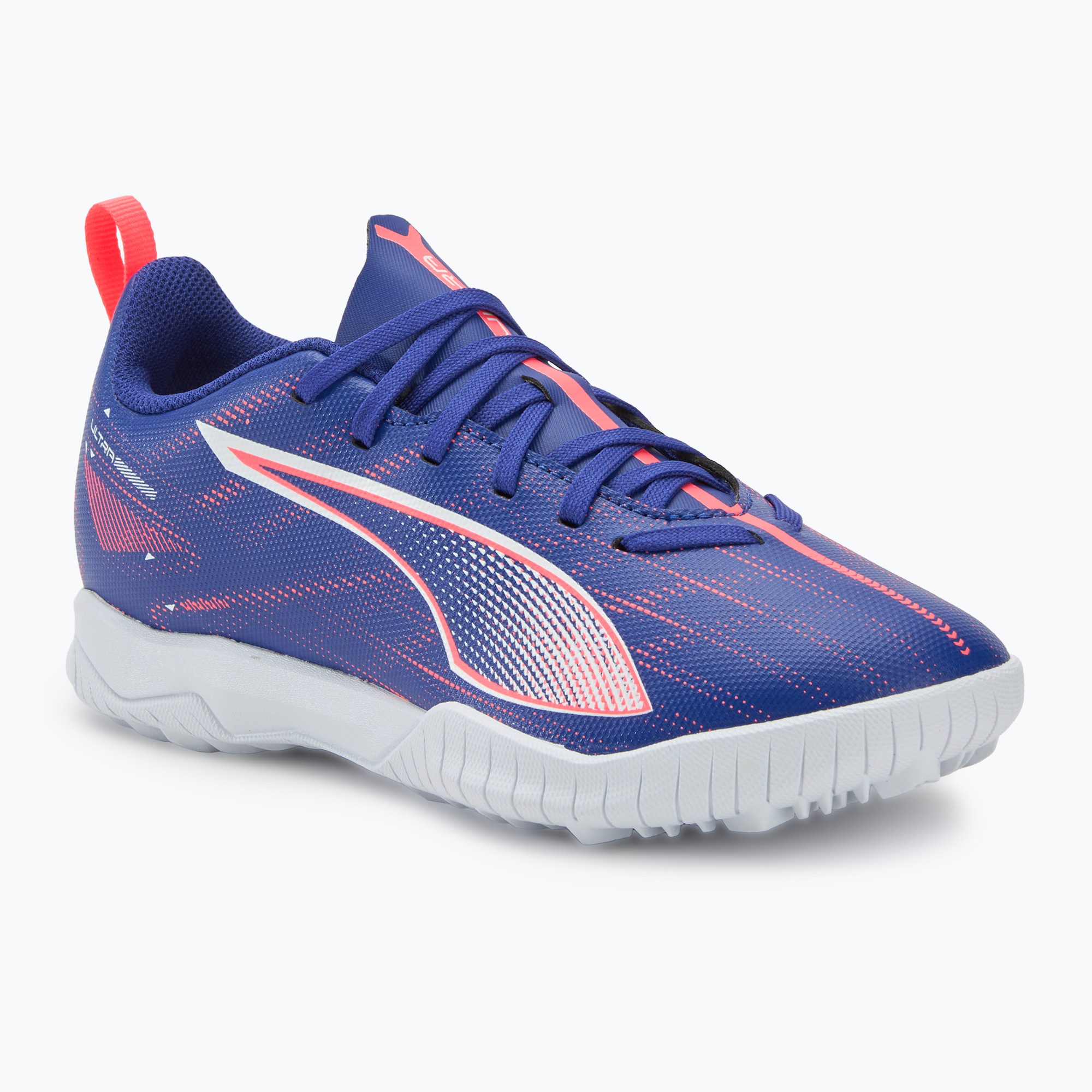 Detská futbalová obuv PUMA Ultra 5 Play TT Jr lapis lazuli/puma white/sunset glow (Ultra 5 Play TT Jr 107910 01)