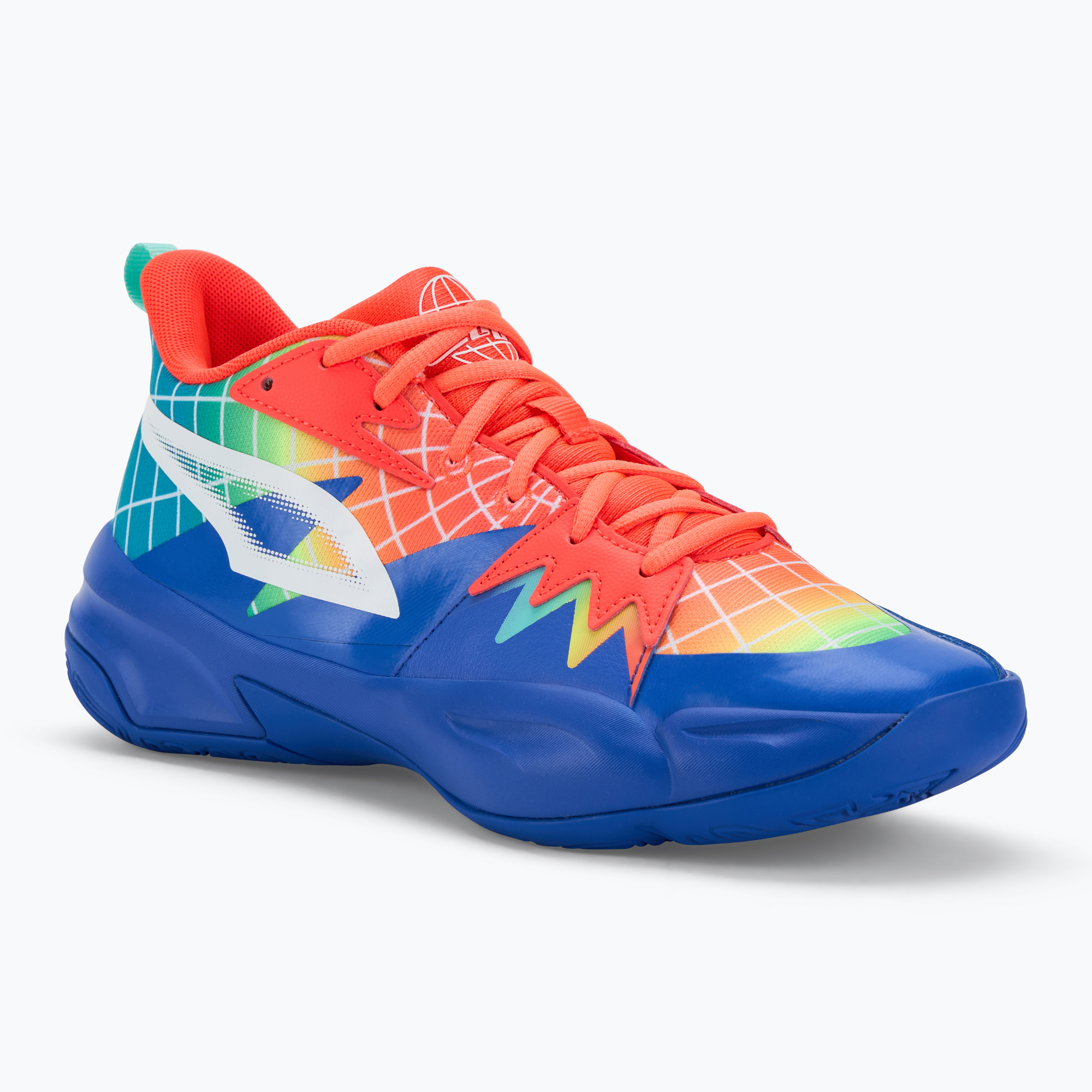 Pánska basketbalová obuv PUMA Genetics Marcus Smart royal sapphire/red blast (Genetics Marcus Smart 310497 01)