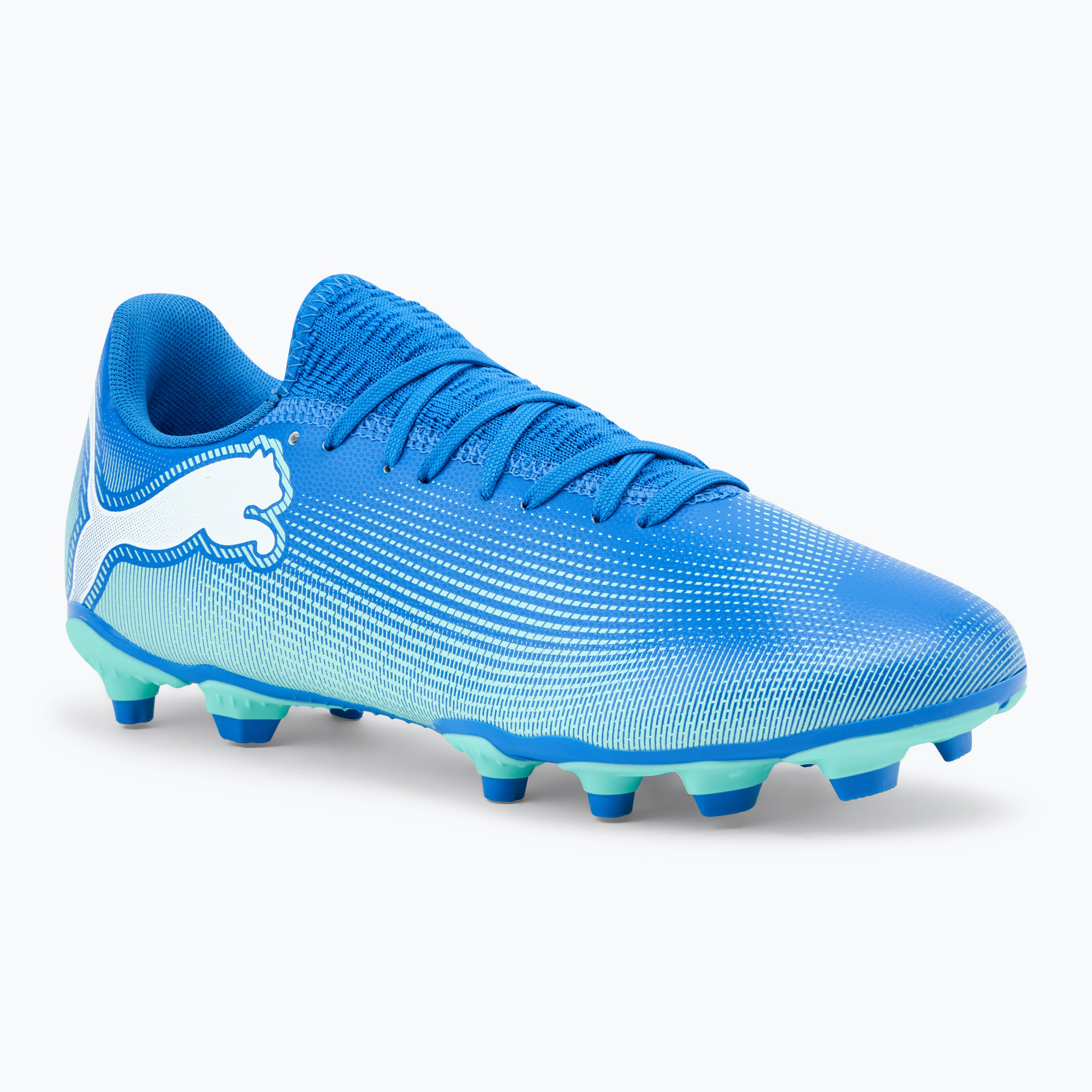 Kopačky PUMA Future 7 Play FG/AG hyperlink blue/mint/puma white (Future 7 Play FG/AG 107939 01)