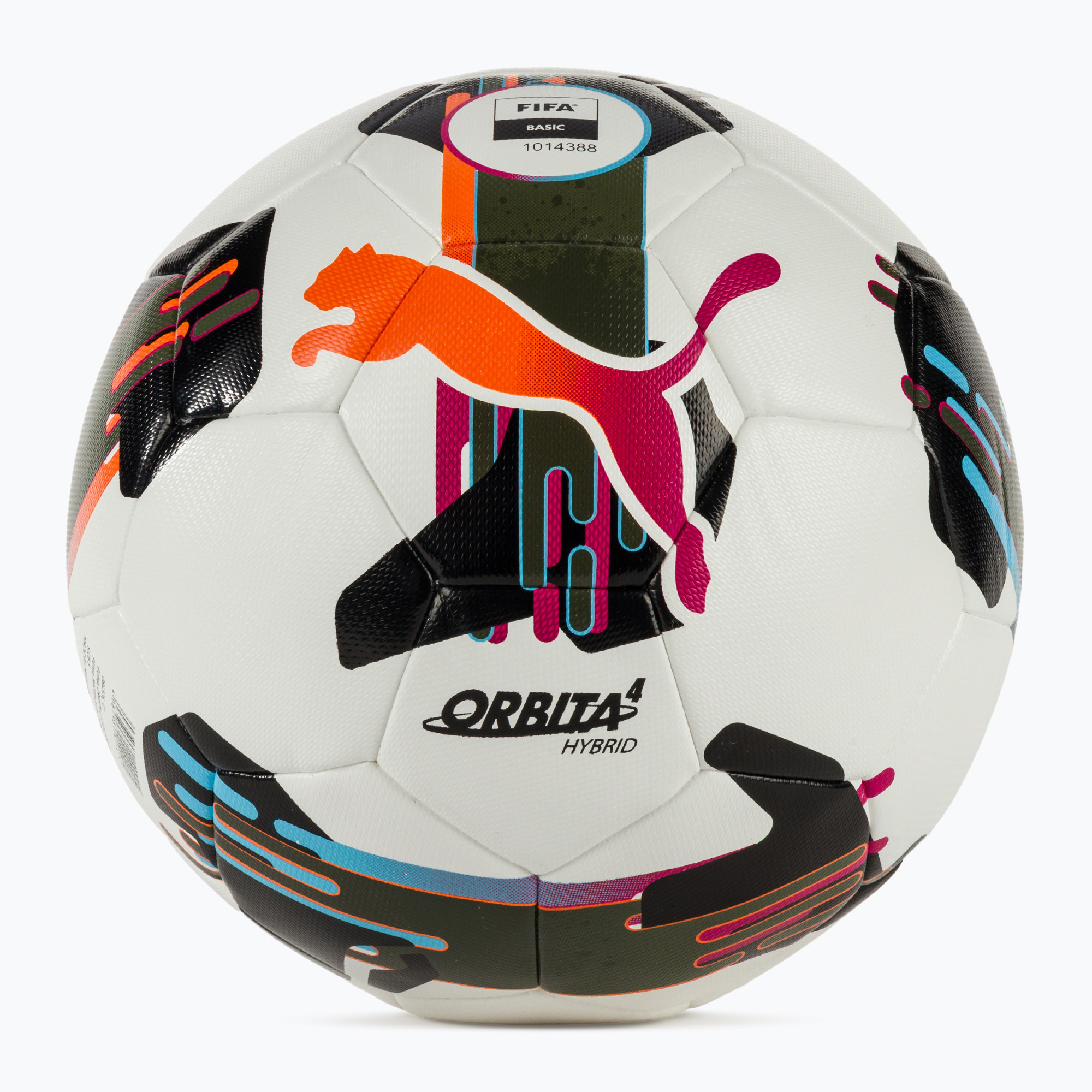 Futbalová lopta PUMA Orbita 4 HYB FIFA Basic puma white/multicolor veľ. 5 (Orbita 4 HYB FIFA Basic 084326 01)