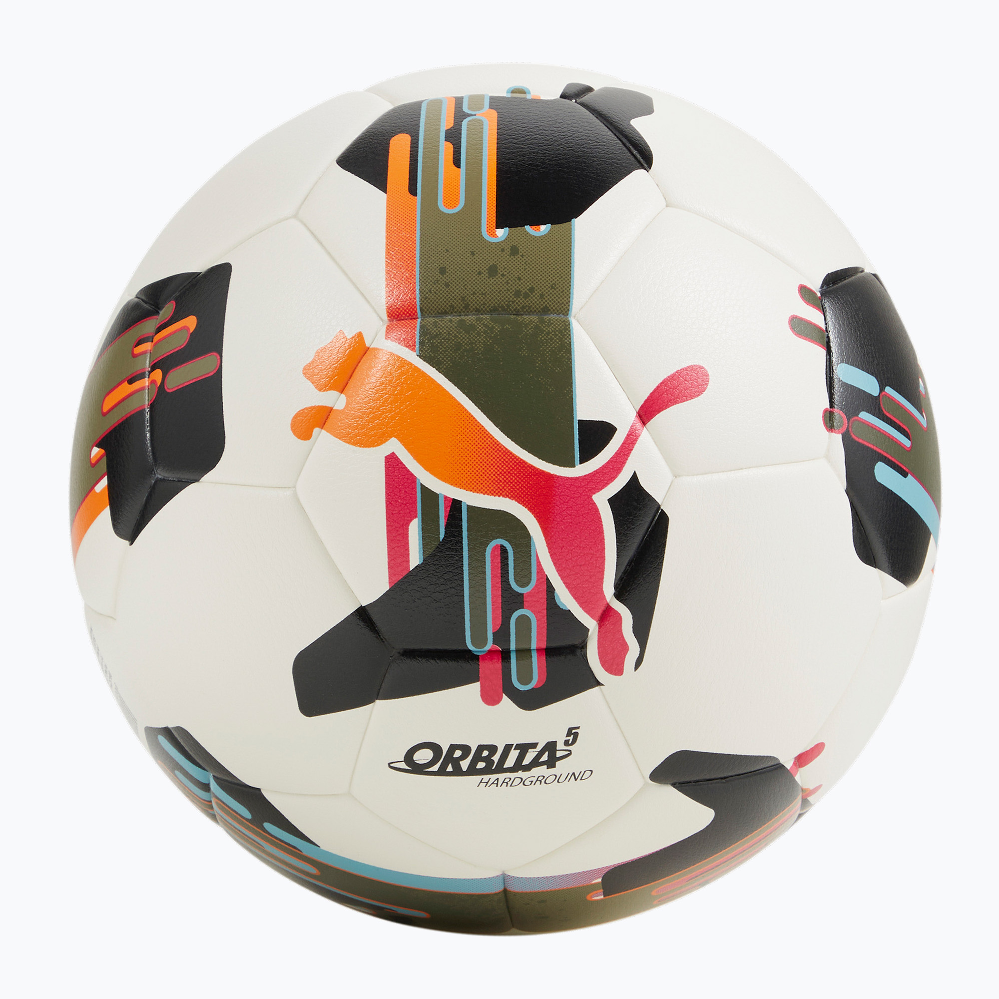Futbalová lopta PUMA Orbita 5 TB Hardground puma white/multicolor veľ. 5 (Orbita 5 TB Hardground 084329 01)